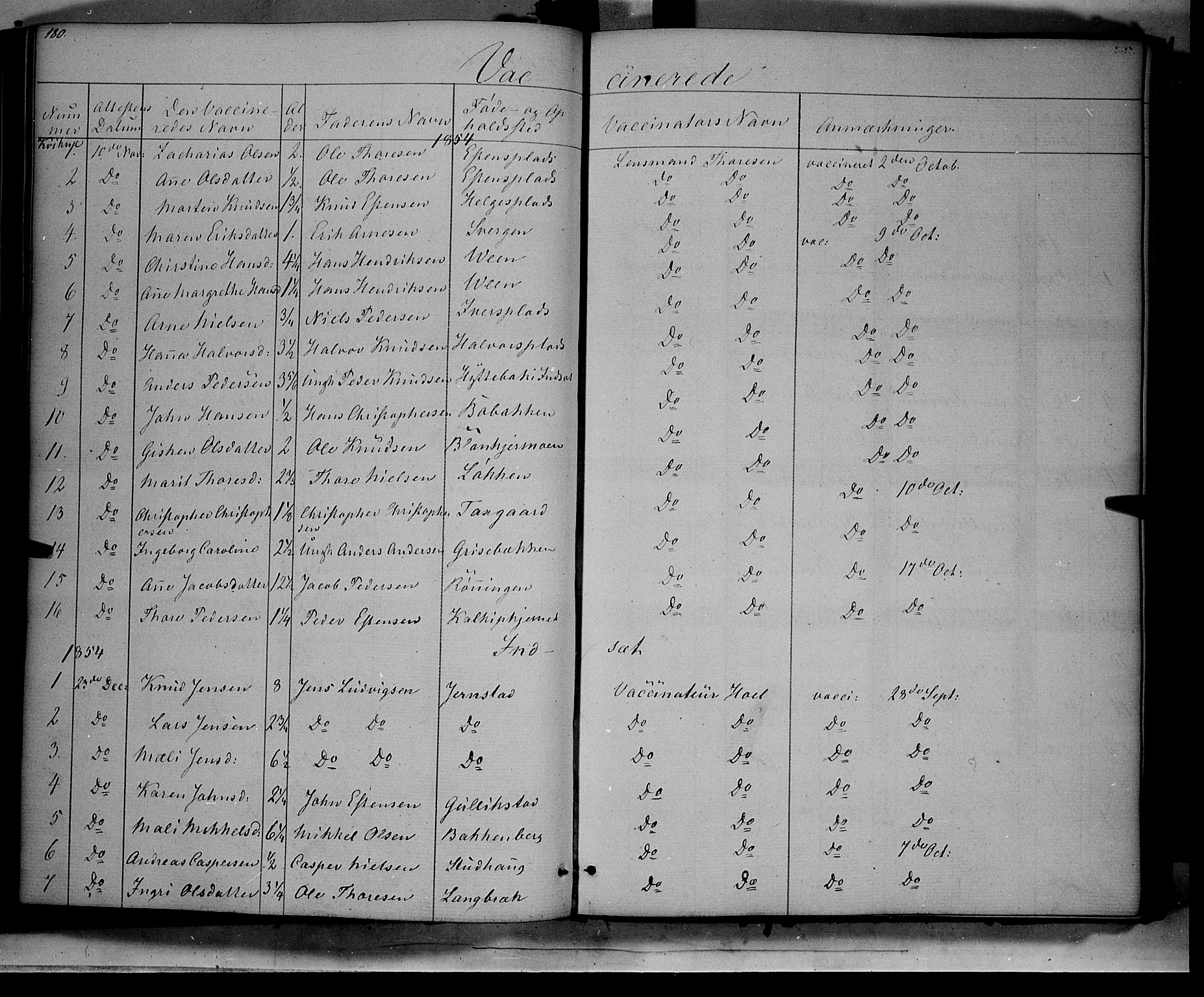 Kvikne prestekontor, AV/SAH-PREST-064/H/Ha/Haa/L0005: Parish register (official) no. 5, 1841-1862, p. 180