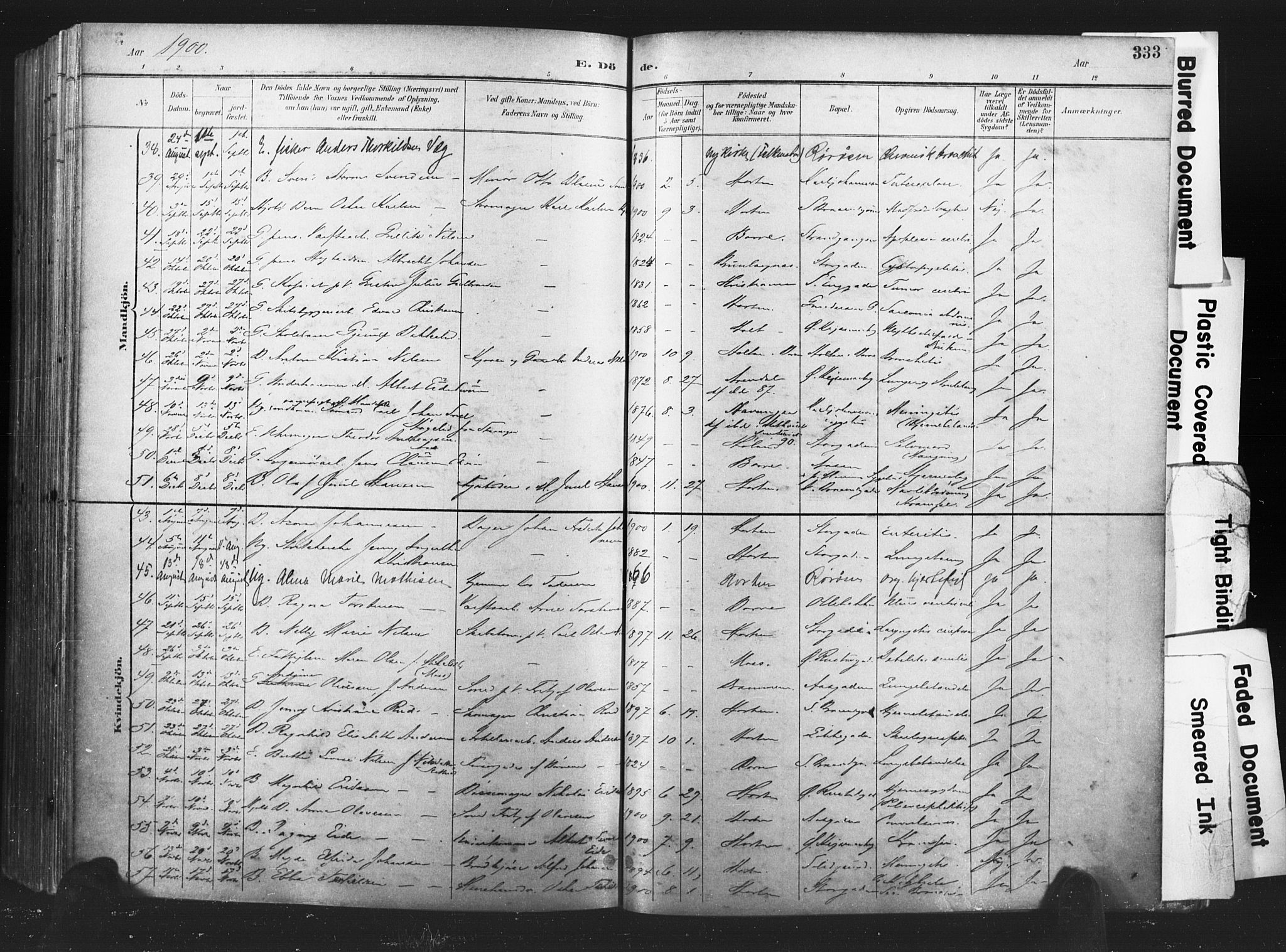 Horten kirkebøker, AV/SAKO-A-348/F/Fa/L0005: Parish register (official) no. 5, 1896-1904, p. 333