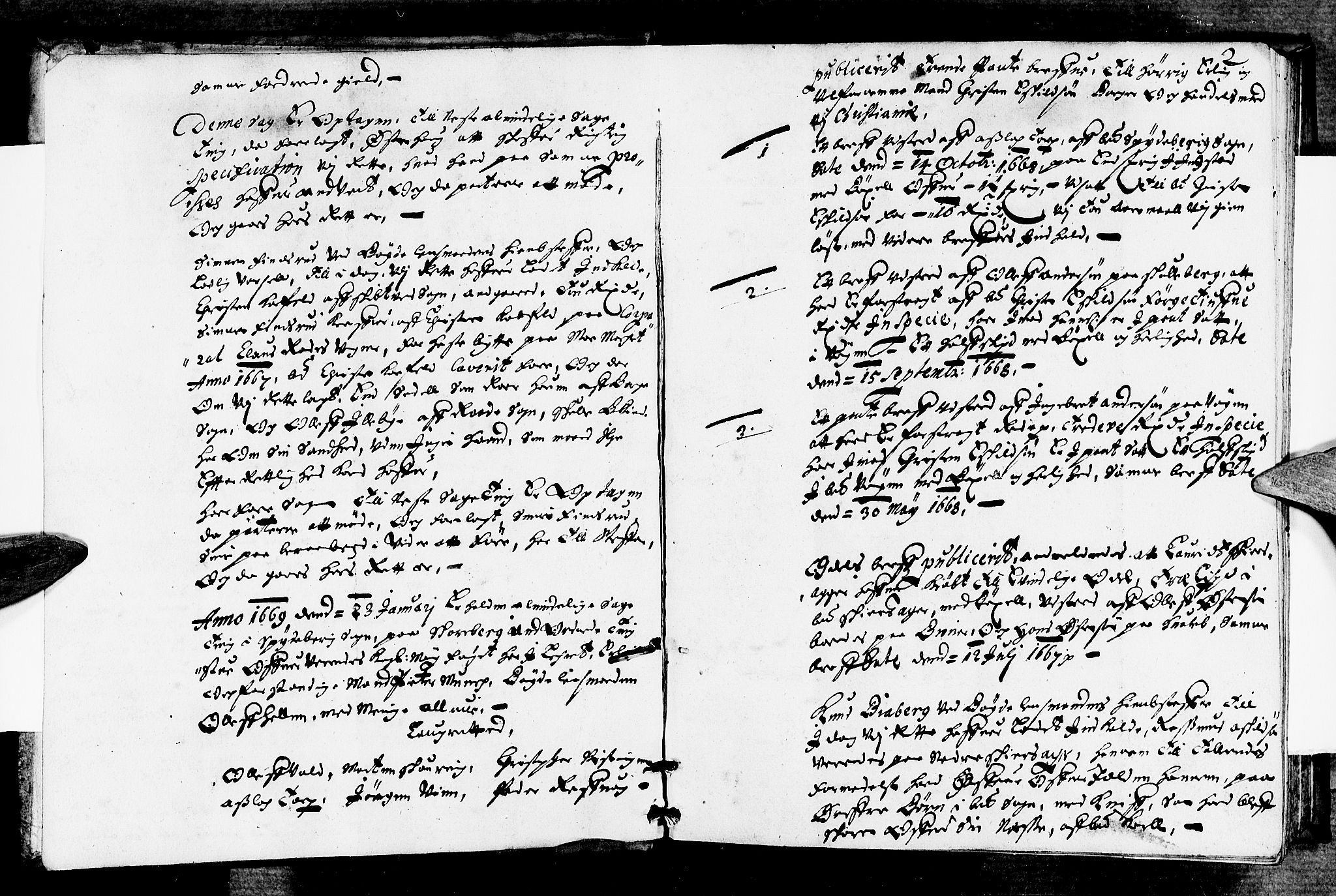 Rakkestad sorenskriveri, SAO/A-10686/F/Fb/L0019: Tingbøker, 1669, p. 1b-2a