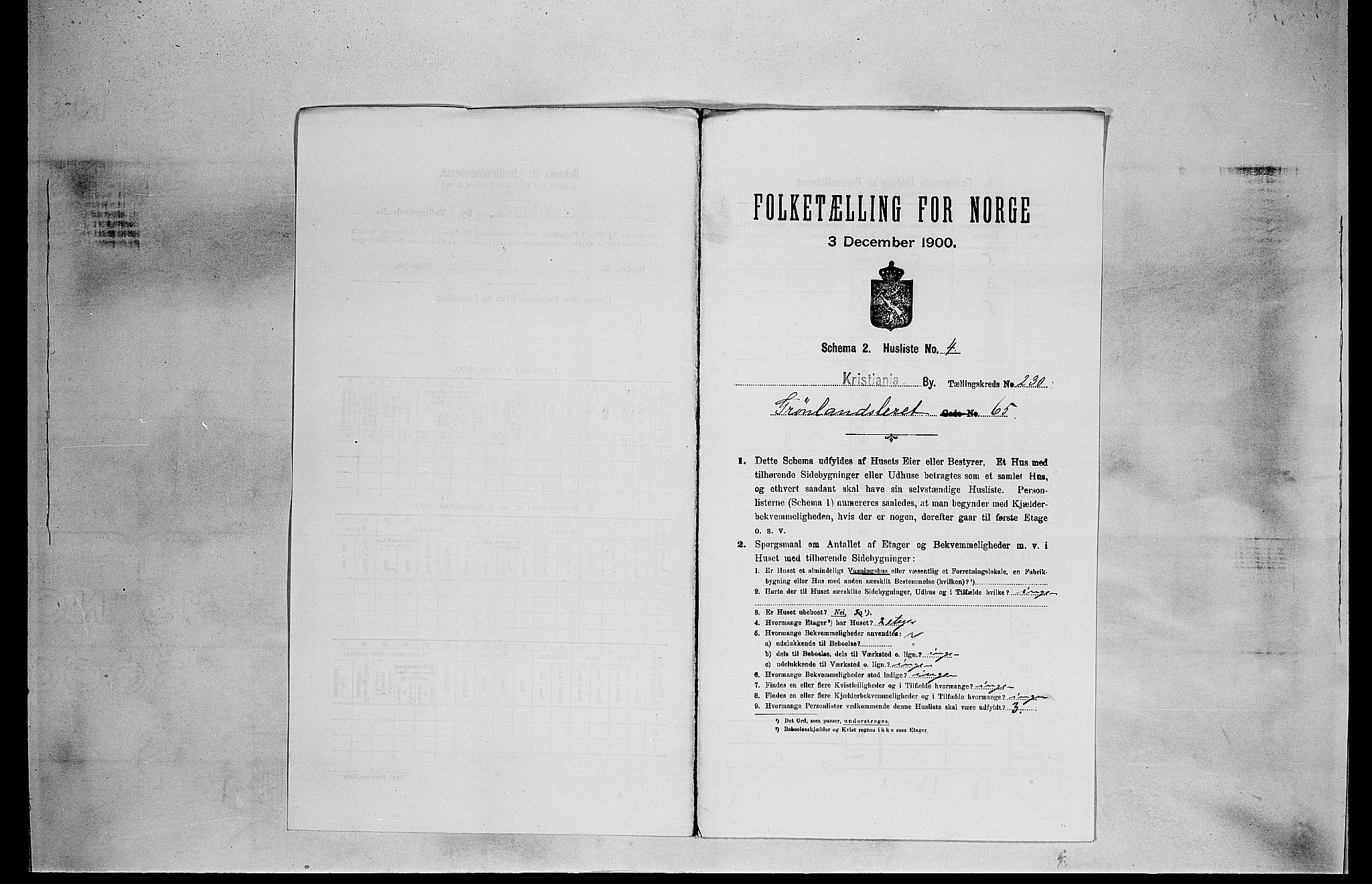 SAO, 1900 census for Kristiania, 1900, p. 30495