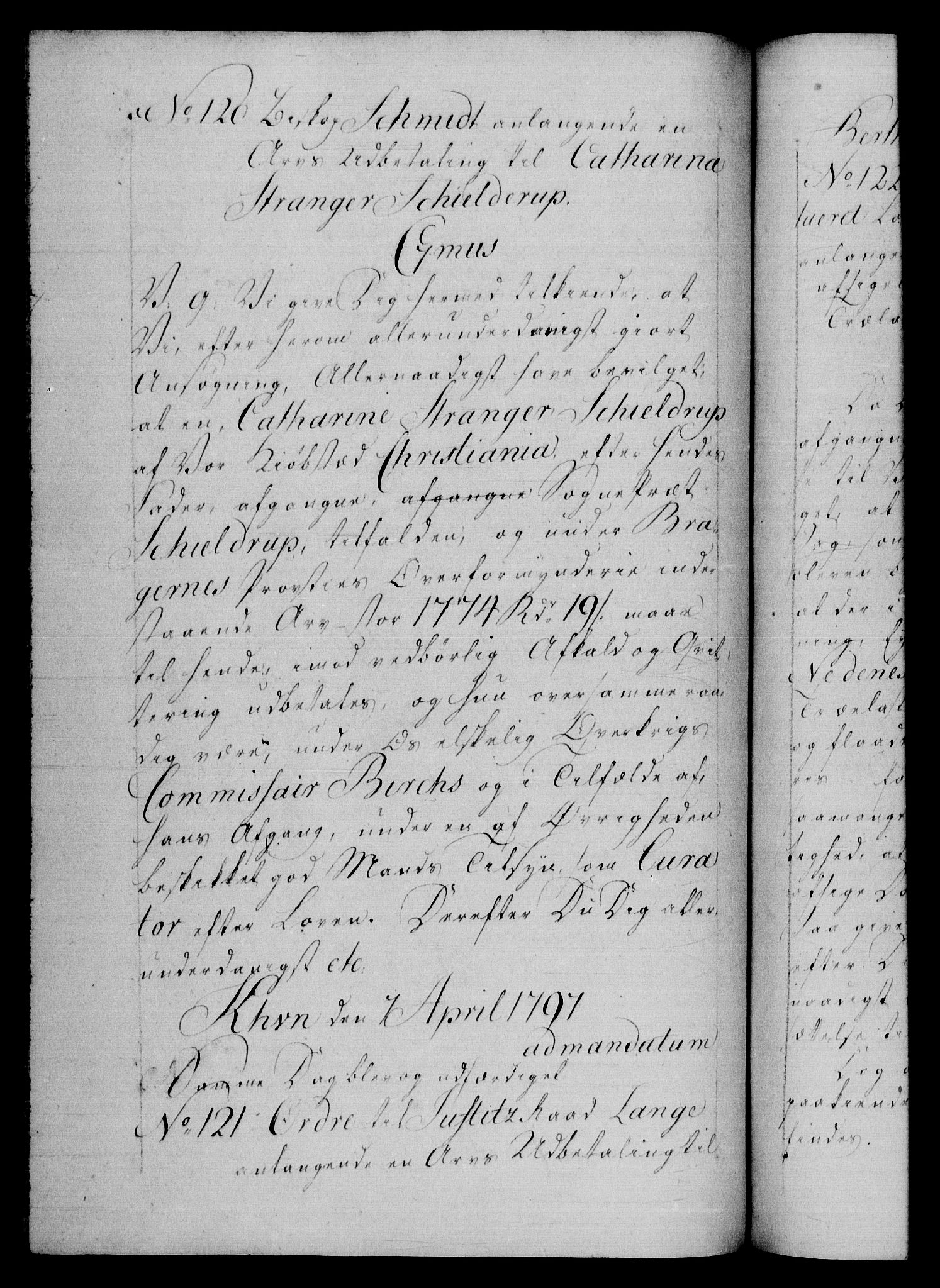 Danske Kanselli 1572-1799, AV/RA-EA-3023/F/Fc/Fca/Fcab/L0046: Norske tegnelser, 1797-1799, p. 44b