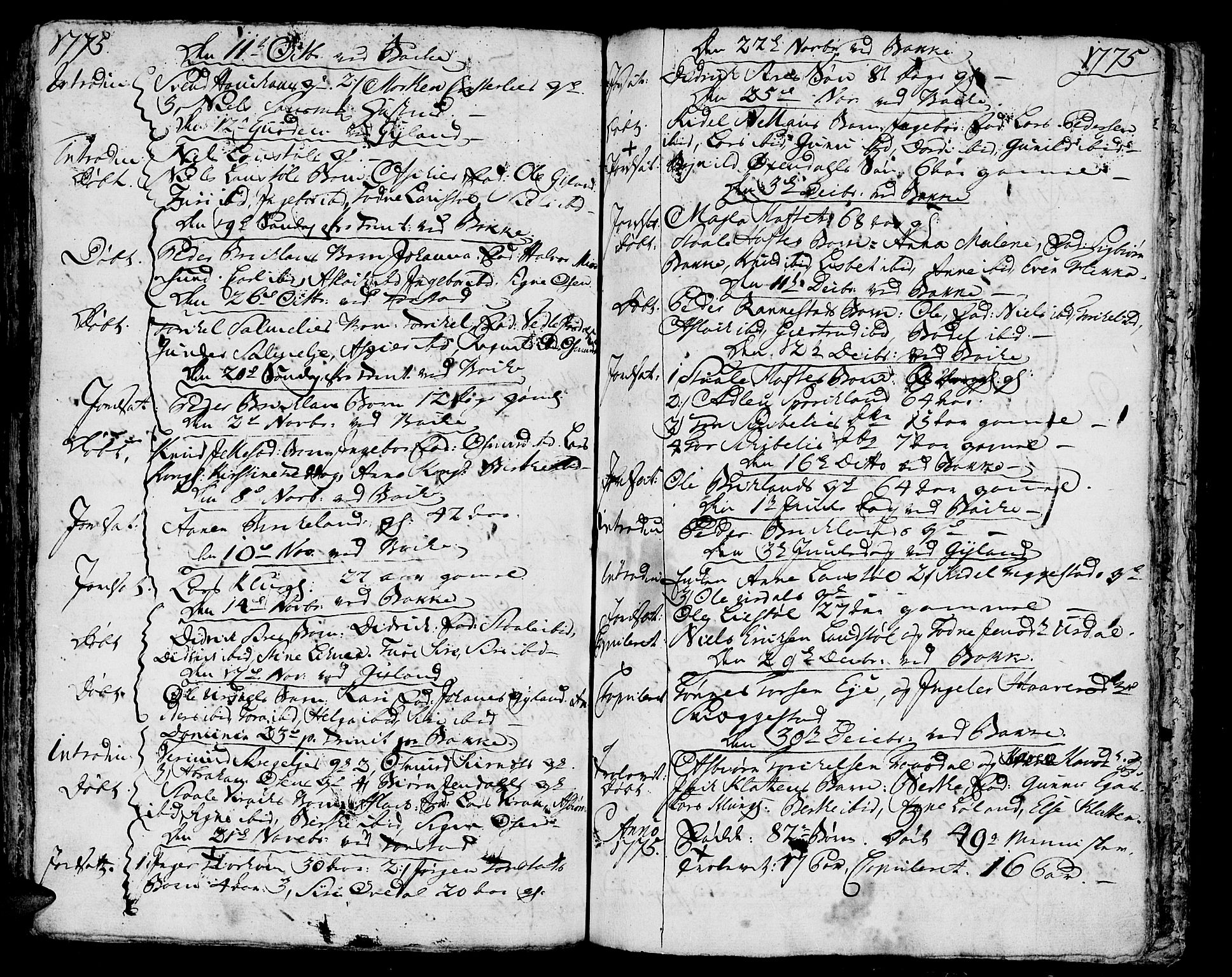 Bakke sokneprestkontor, AV/SAK-1111-0002/F/Fa/Faa/L0001: Parish register (official) no. A 1, 1741-1780, p. 210