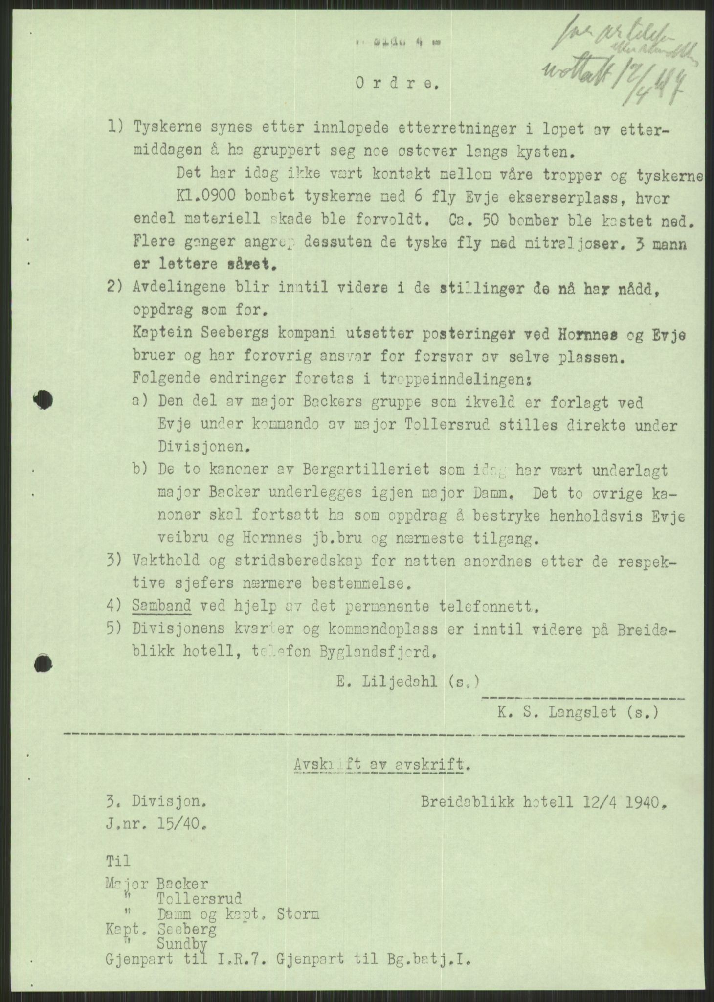 Forsvaret, Forsvarets krigshistoriske avdeling, AV/RA-RAFA-2017/Y/Yb/L0086: II-C-11-300  -  3. Divisjon., 1946-1955, p. 125