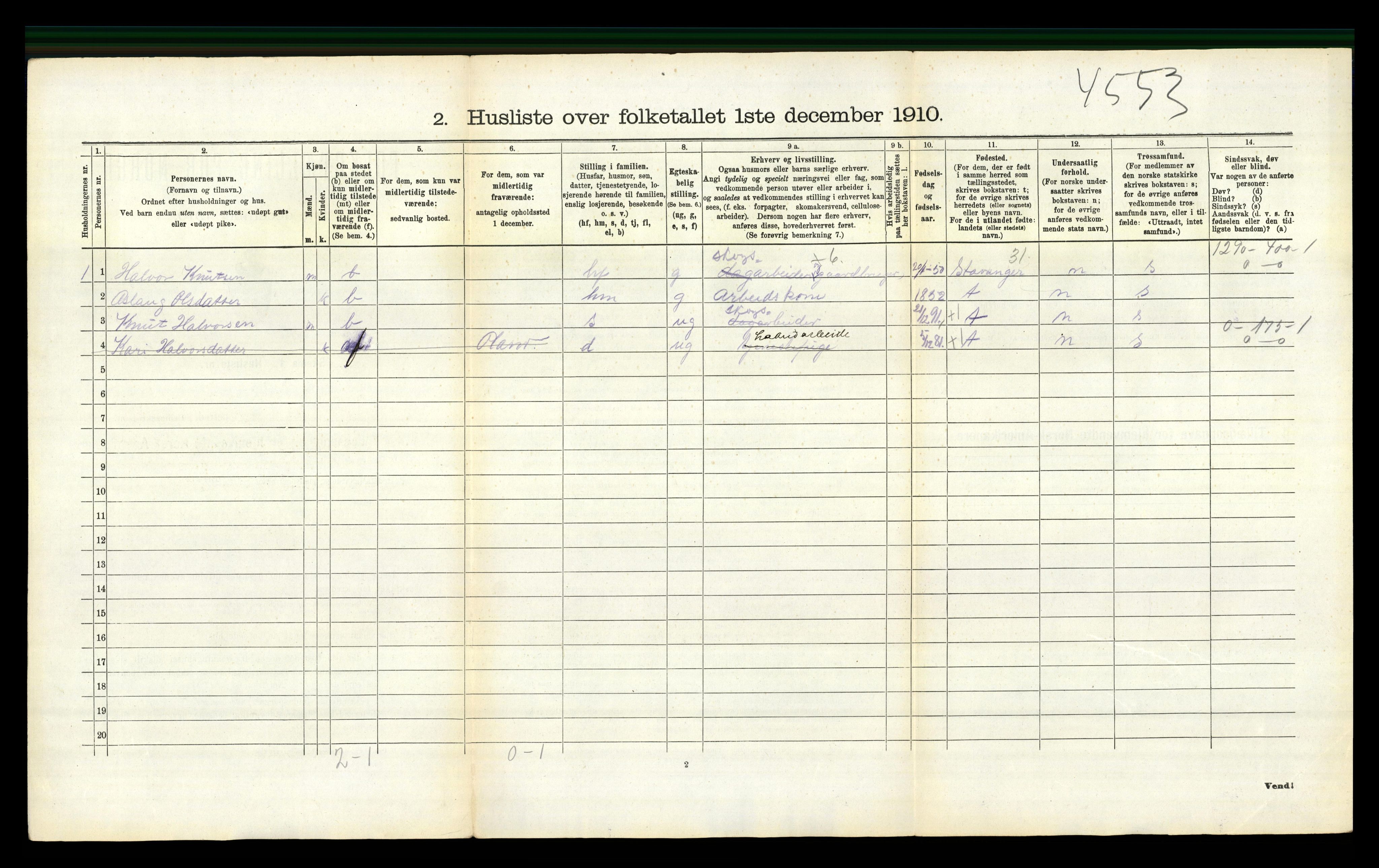 RA, 1910 census for Gjøvdal, 1910, p. 219