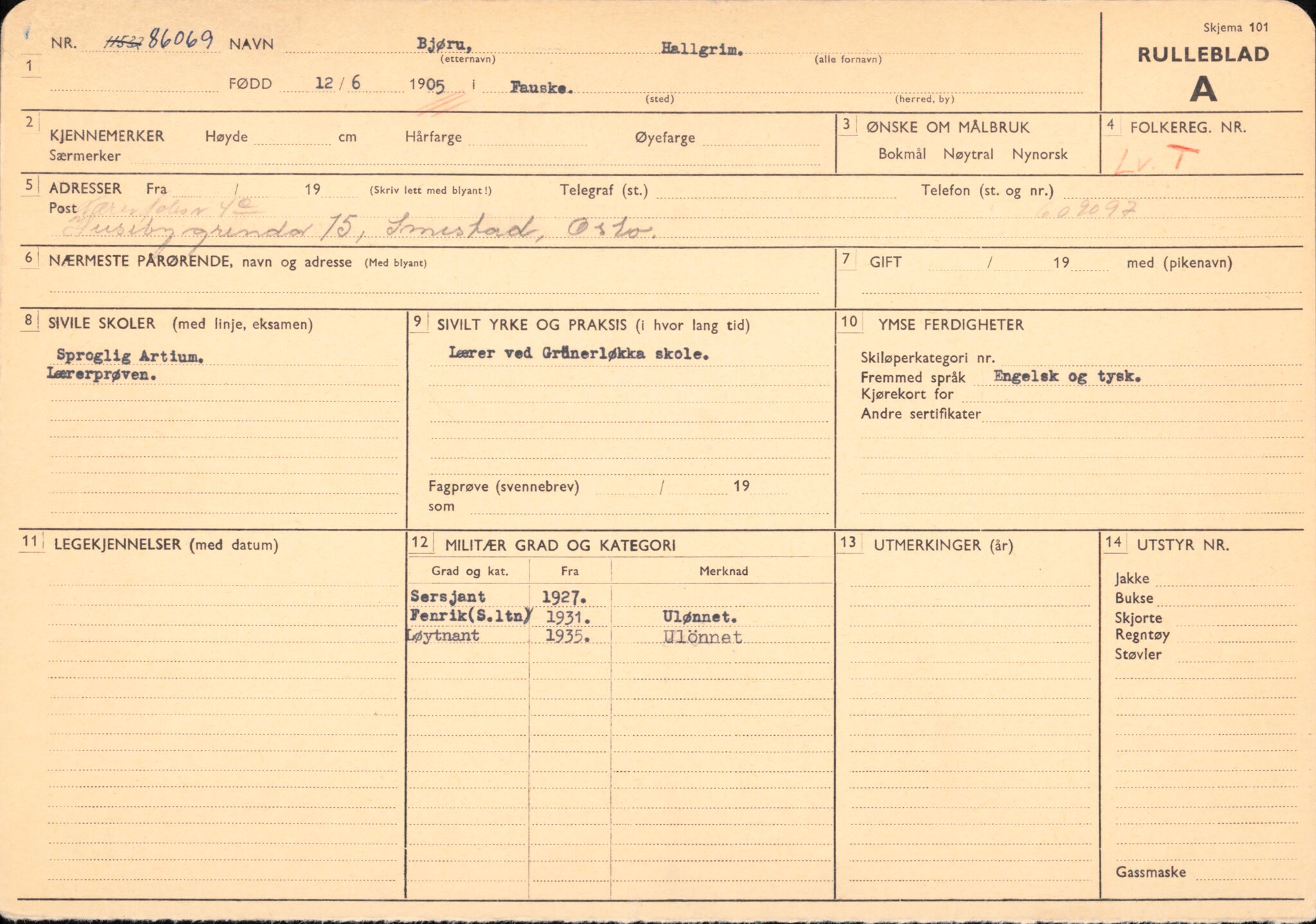 Forsvaret, Forsvarets overkommando/Luftforsvarsstaben, AV/RA-RAFA-4079/P/Pa/L0013: Personellmapper, 1905, p. 24