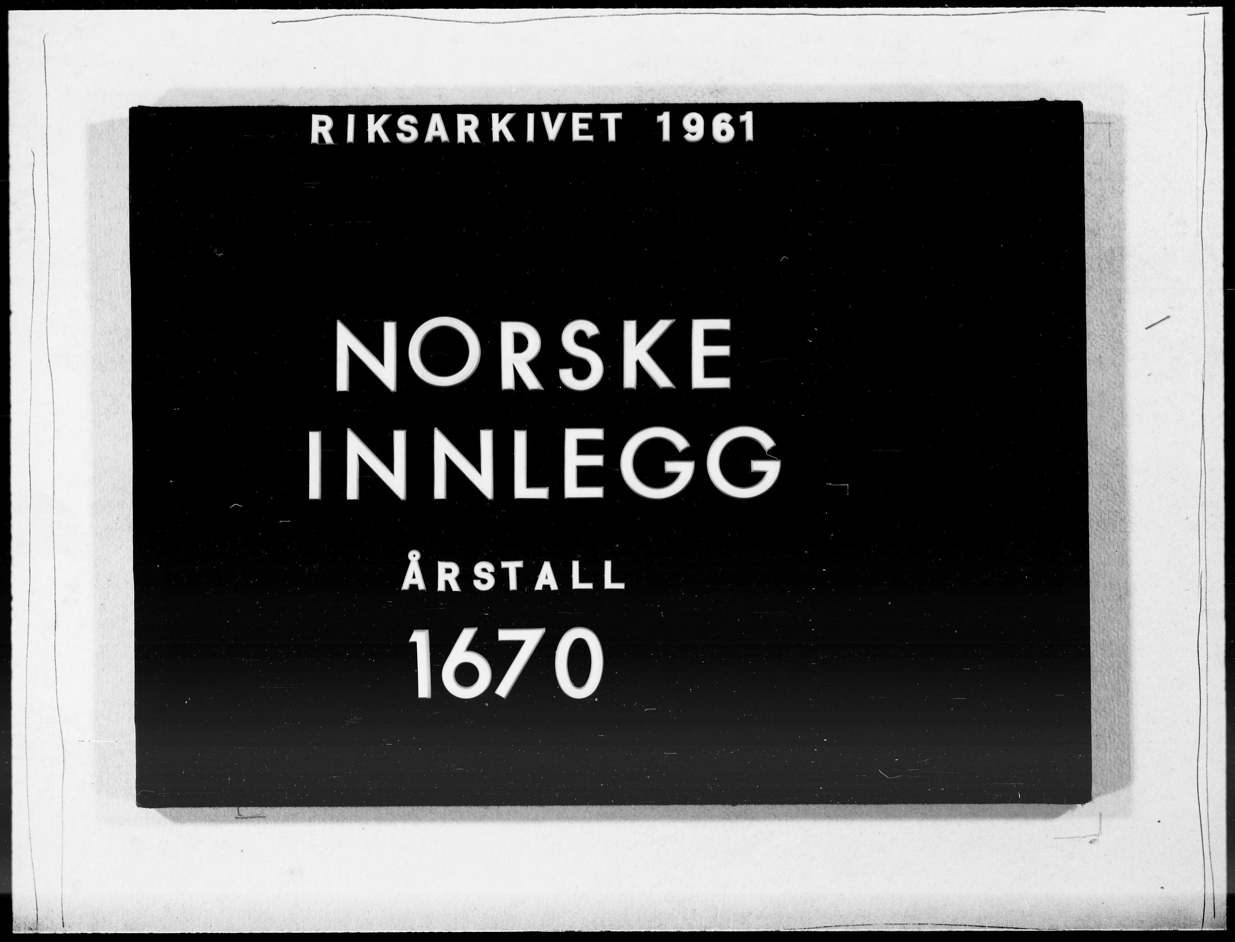 Danske Kanselli 1572-1799, AV/RA-EA-3023/F/Fc/Fcc/Fcca/L0028: Norske innlegg 1572-1799, 1669-1670, p. 160