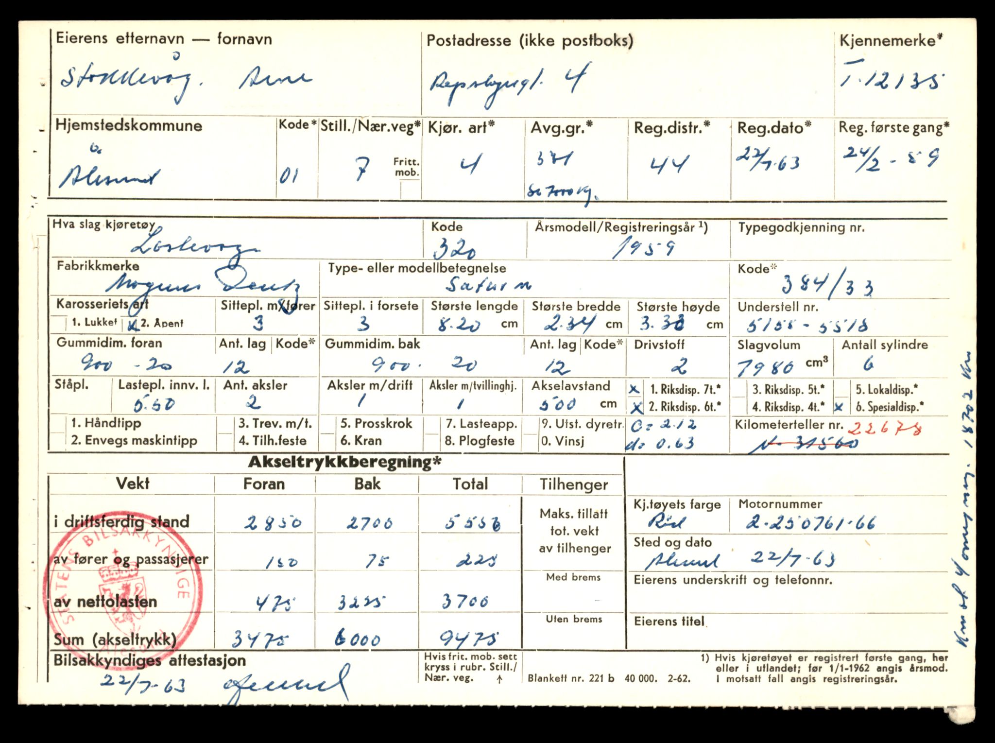 Møre og Romsdal vegkontor - Ålesund trafikkstasjon, AV/SAT-A-4099/F/Fe/L0032: Registreringskort for kjøretøy T 11997 - T 12149, 1927-1998, p. 539
