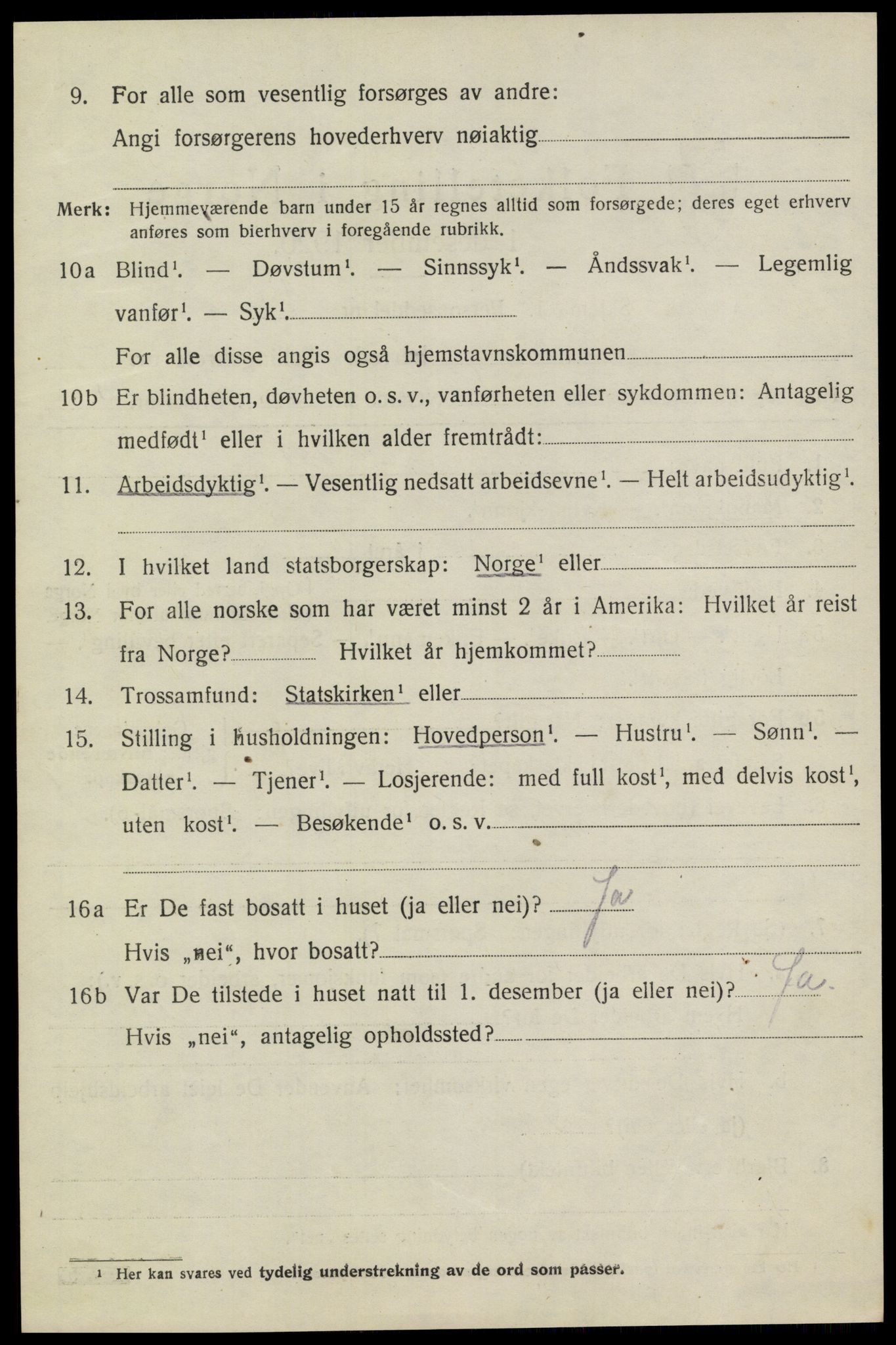 SAKO, 1920 census for Heddal, 1920, p. 6007