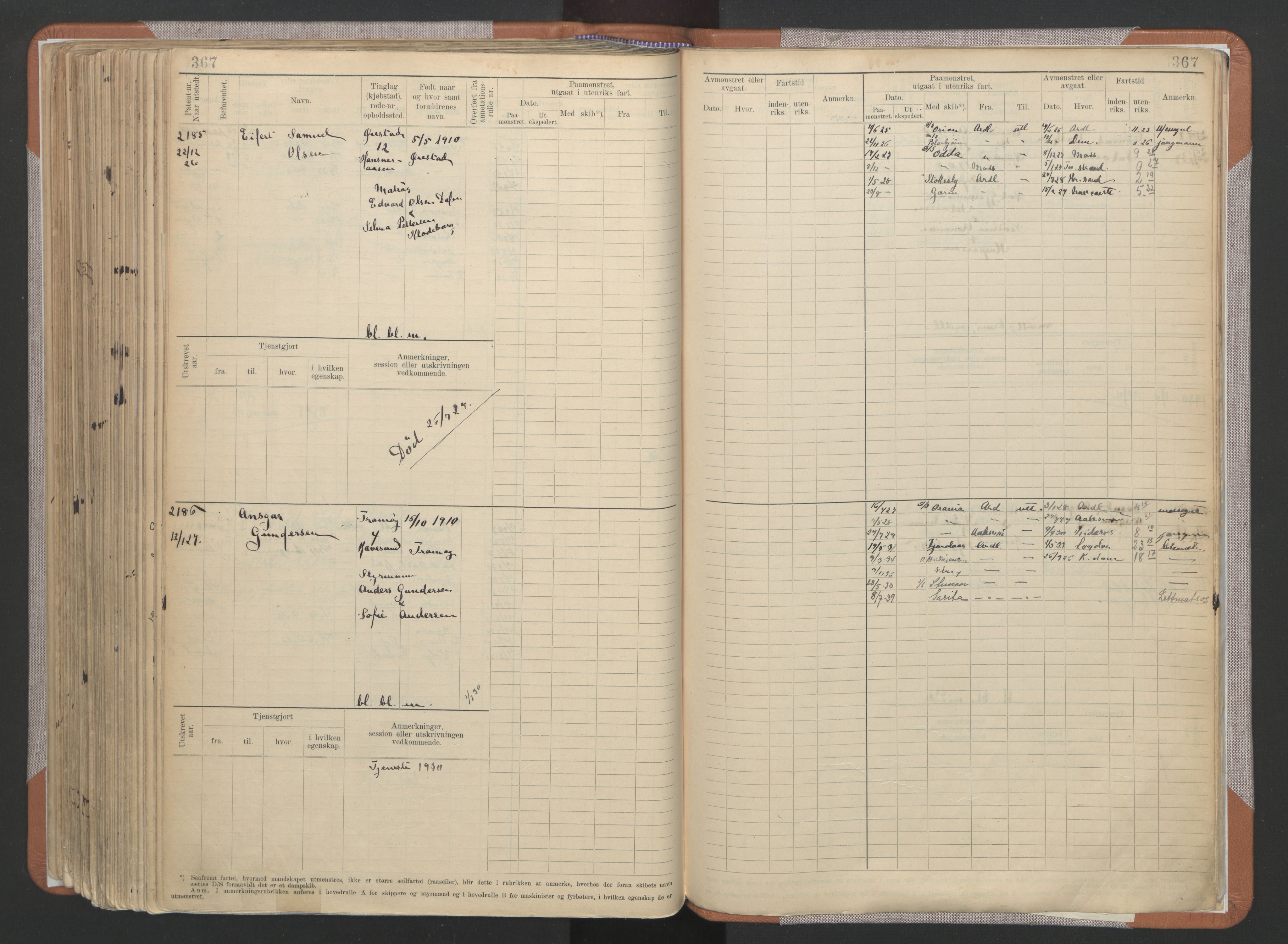 Arendal mønstringskrets, AV/SAK-2031-0012/F/Fb/L0022: Hovedrulle A nr 1466-2242, S-20, 1914-1930, p. 381