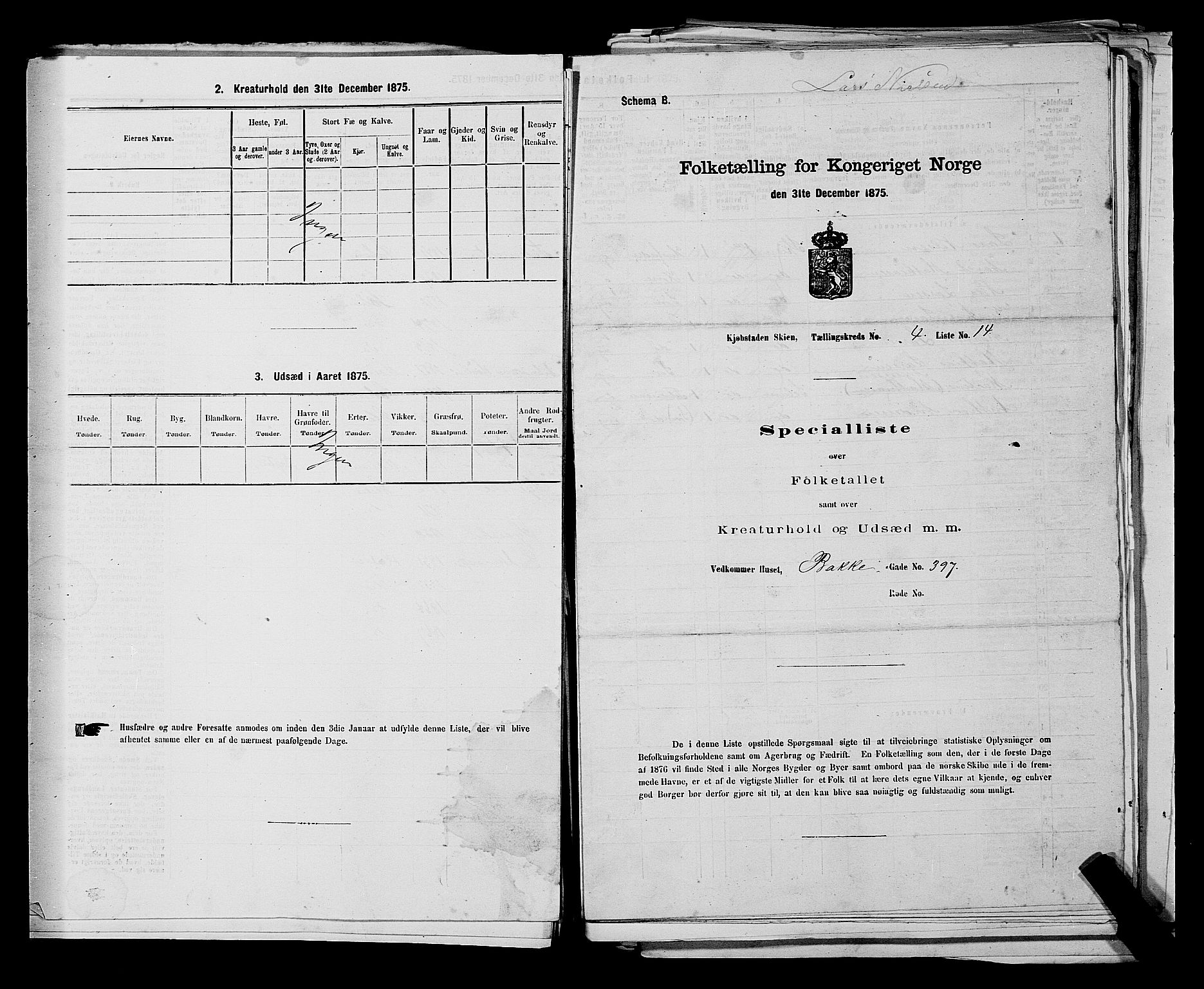 SAKO, 1875 census for 0806P Skien, 1875, p. 712
