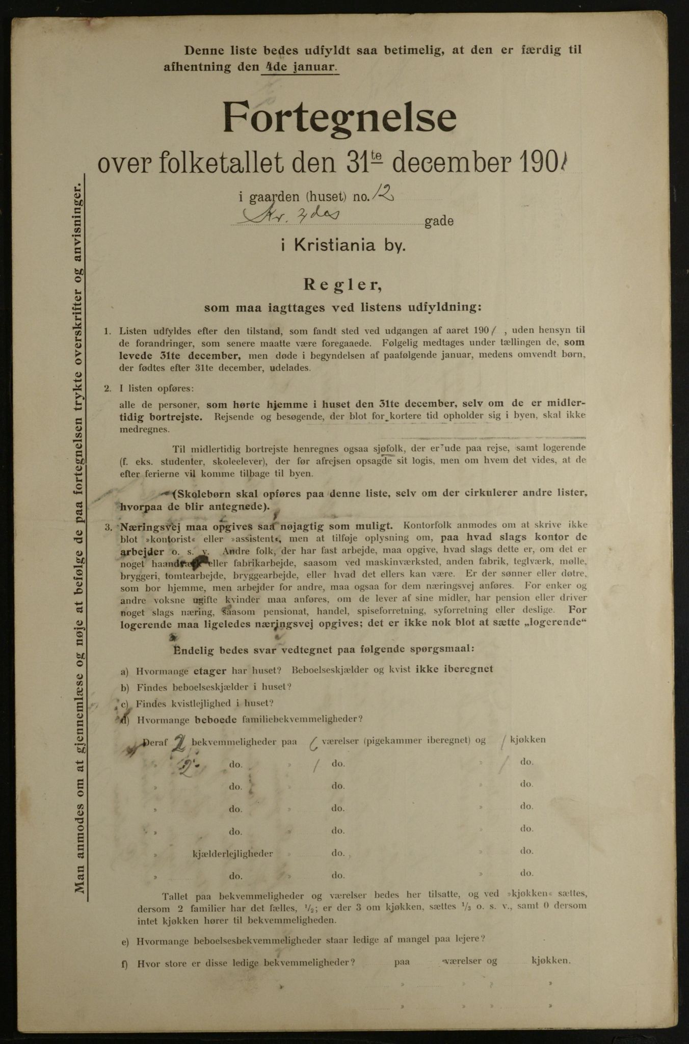 OBA, Municipal Census 1901 for Kristiania, 1901, p. 8341