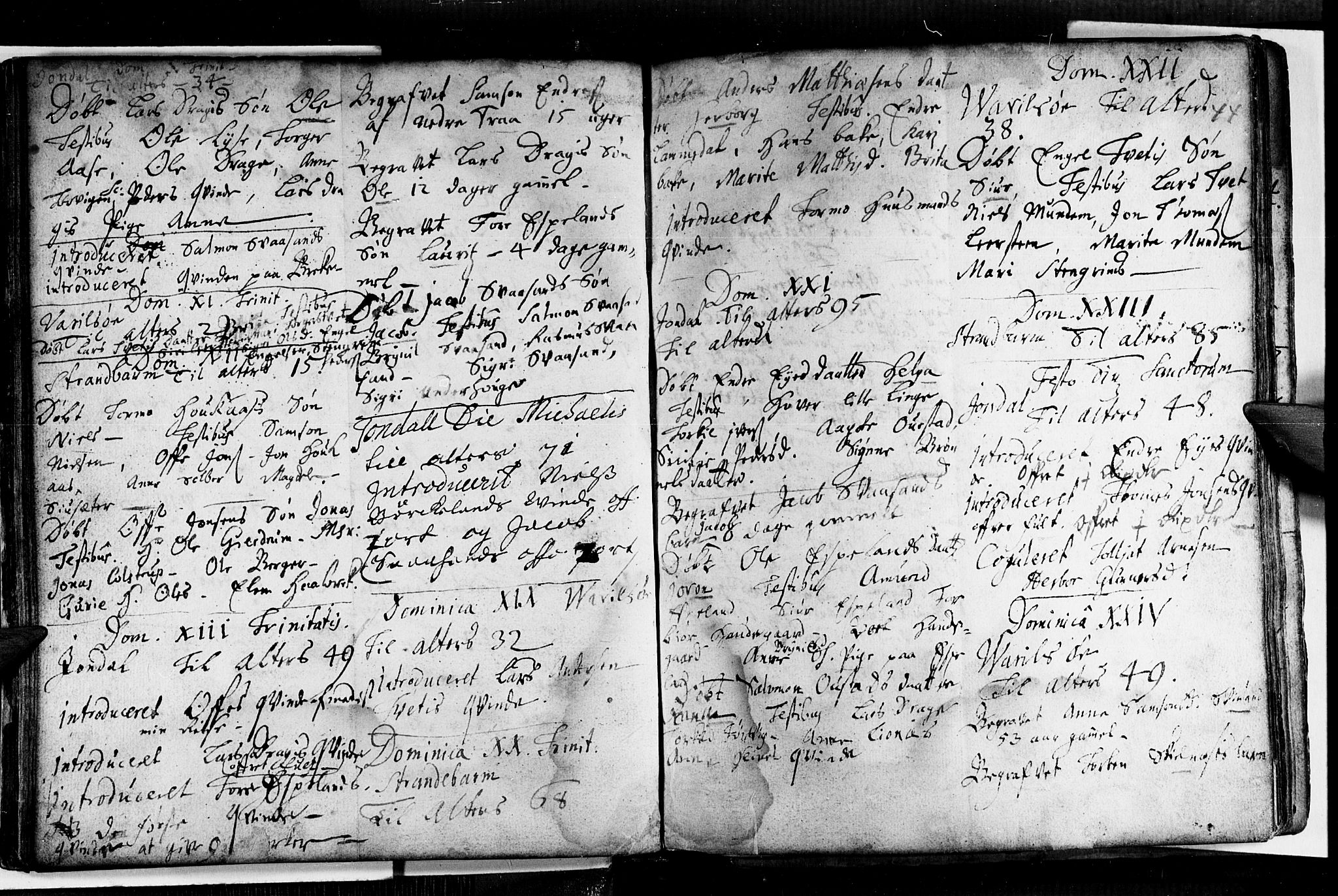 Strandebarm sokneprestembete, AV/SAB-A-78401/H/Haa: Parish register (official) no. A 1, 1670-1726, p. 43