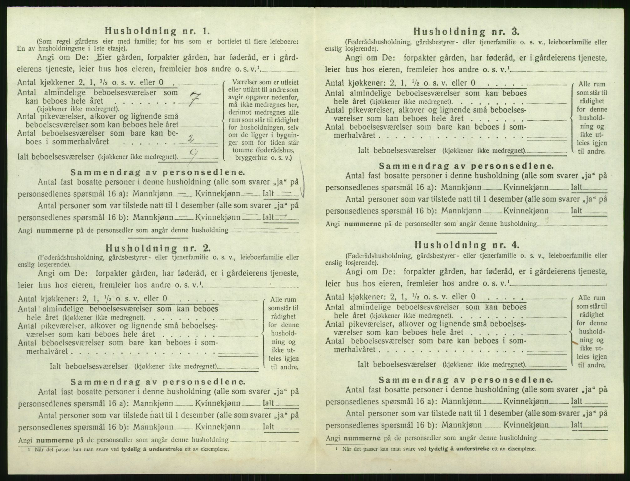 SAK, 1920 census for Landvik, 1920, p. 741