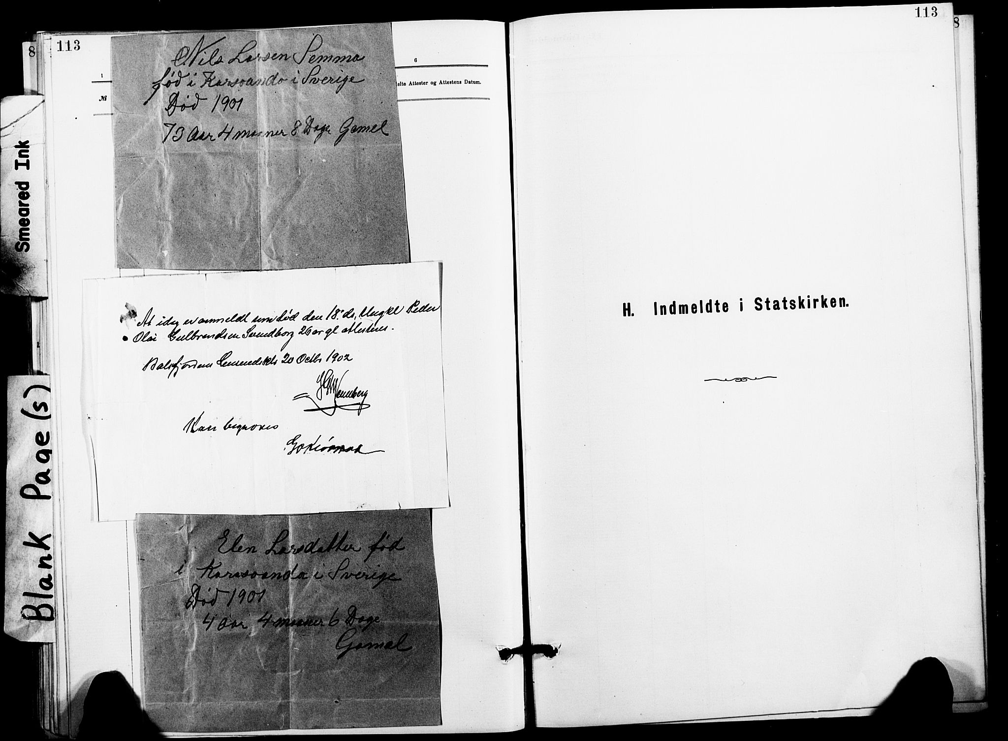 Målselv sokneprestembete, SATØ/S-1311/G/Ga/Gaa/L0006kirke: Parish register (official) no. 6, 1884-1902, p. 113
