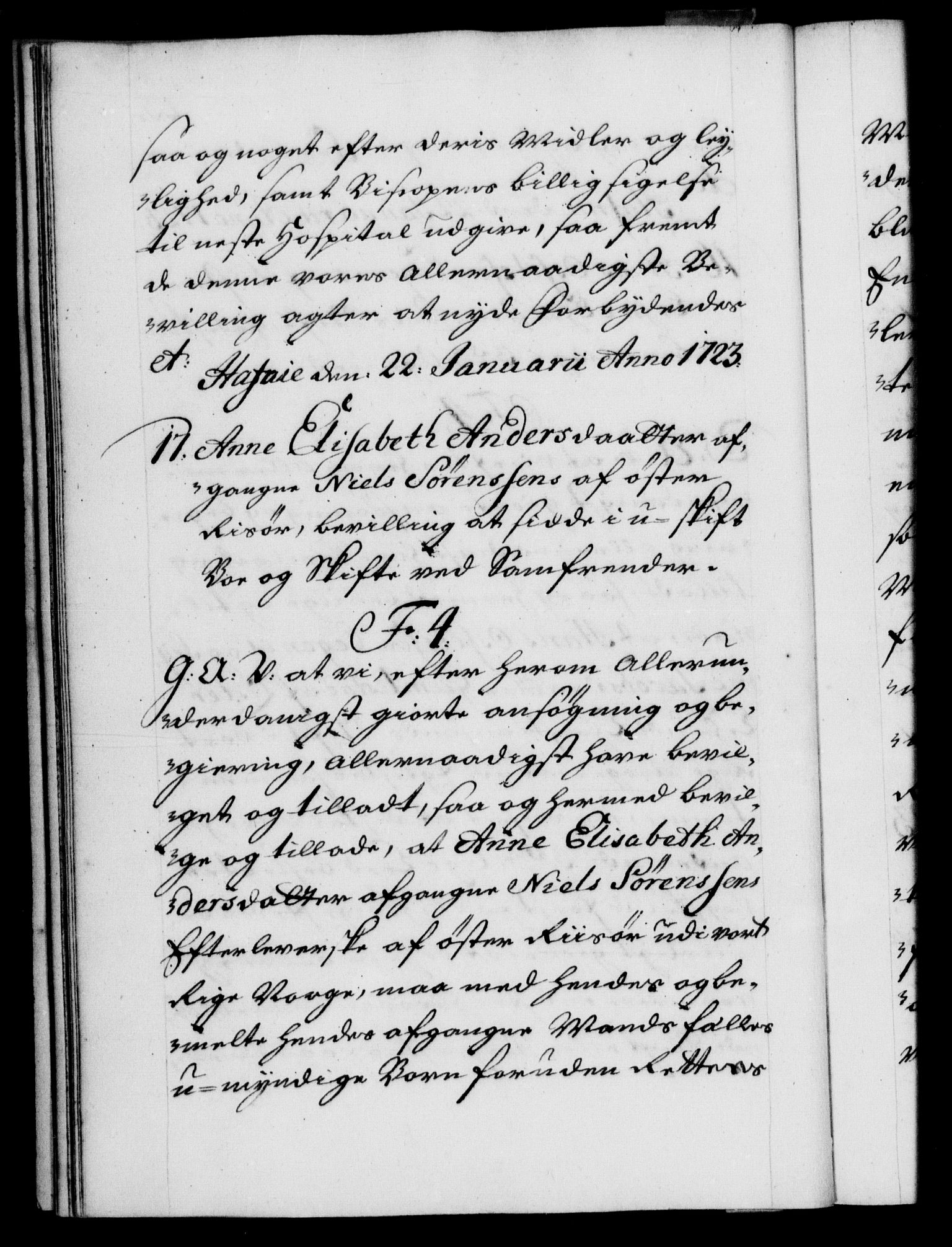 Danske Kanselli 1572-1799, AV/RA-EA-3023/F/Fc/Fca/Fcaa/L0024: Norske registre, 1723-1725, p. 23b