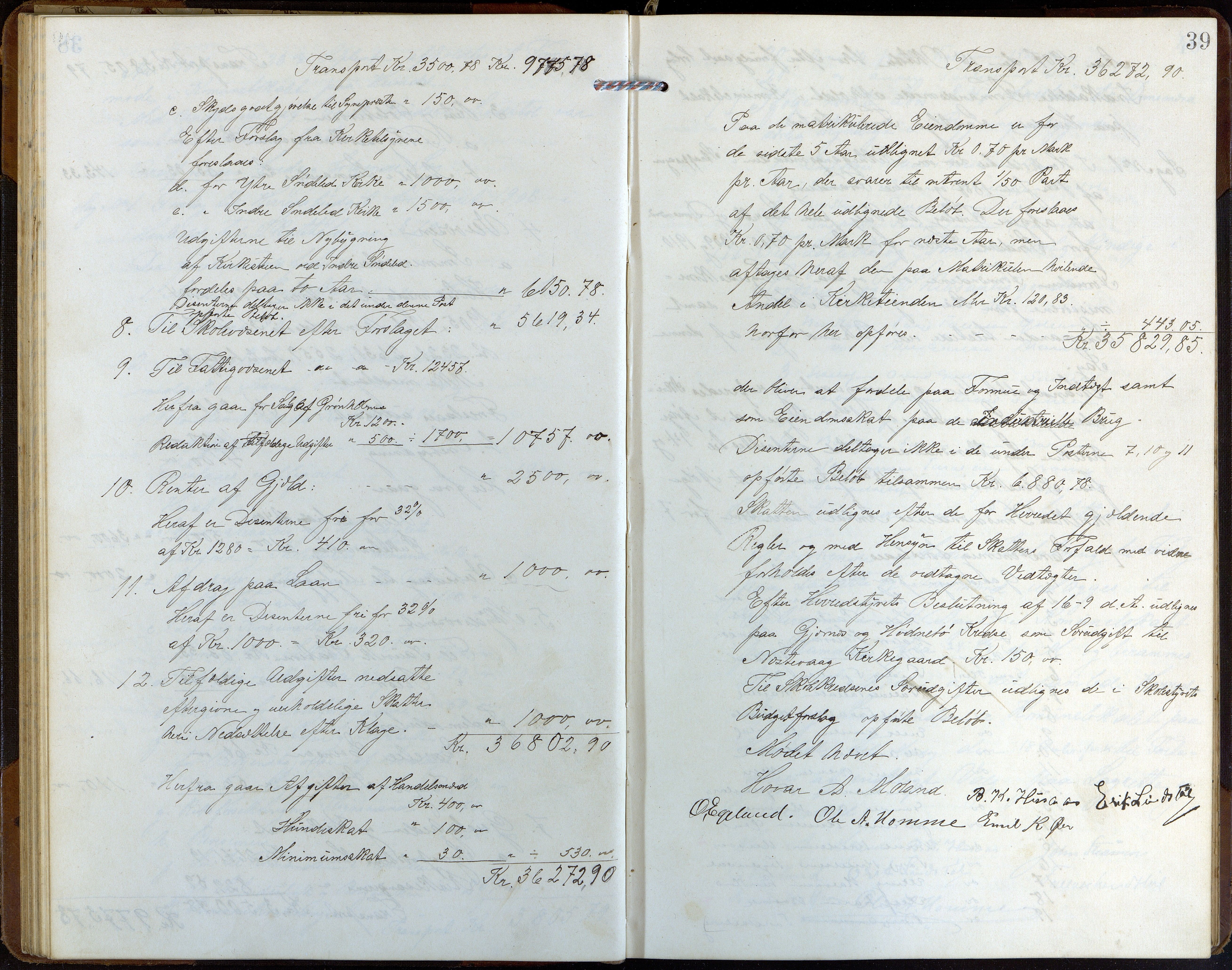 Søndeled kommune, AAKS/KA0913-PK/1/01/L0004: Forhandlingsprotokoll, 1905-1916, p. 39