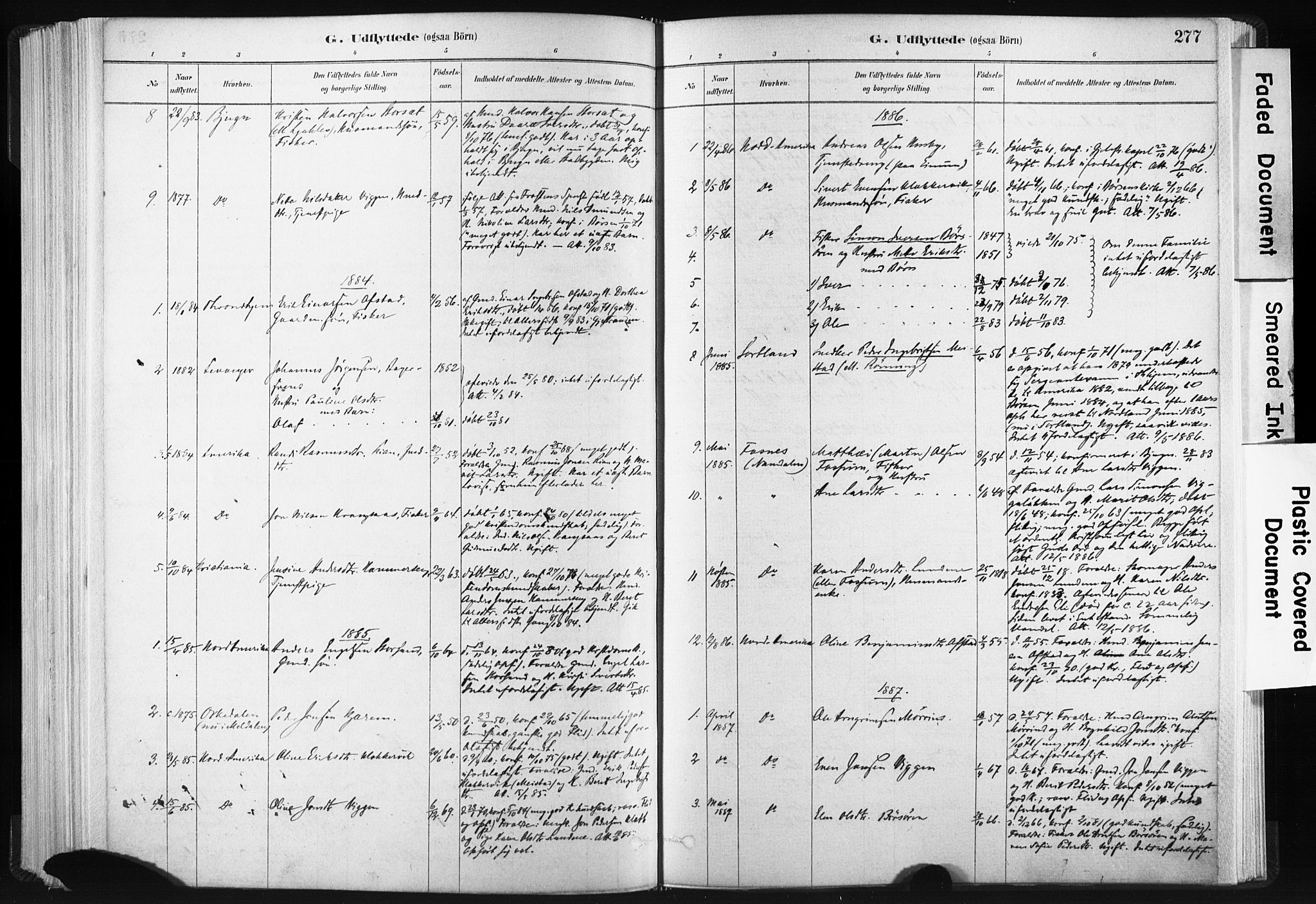 Ministerialprotokoller, klokkerbøker og fødselsregistre - Sør-Trøndelag, SAT/A-1456/665/L0773: Parish register (official) no. 665A08, 1879-1905, p. 277