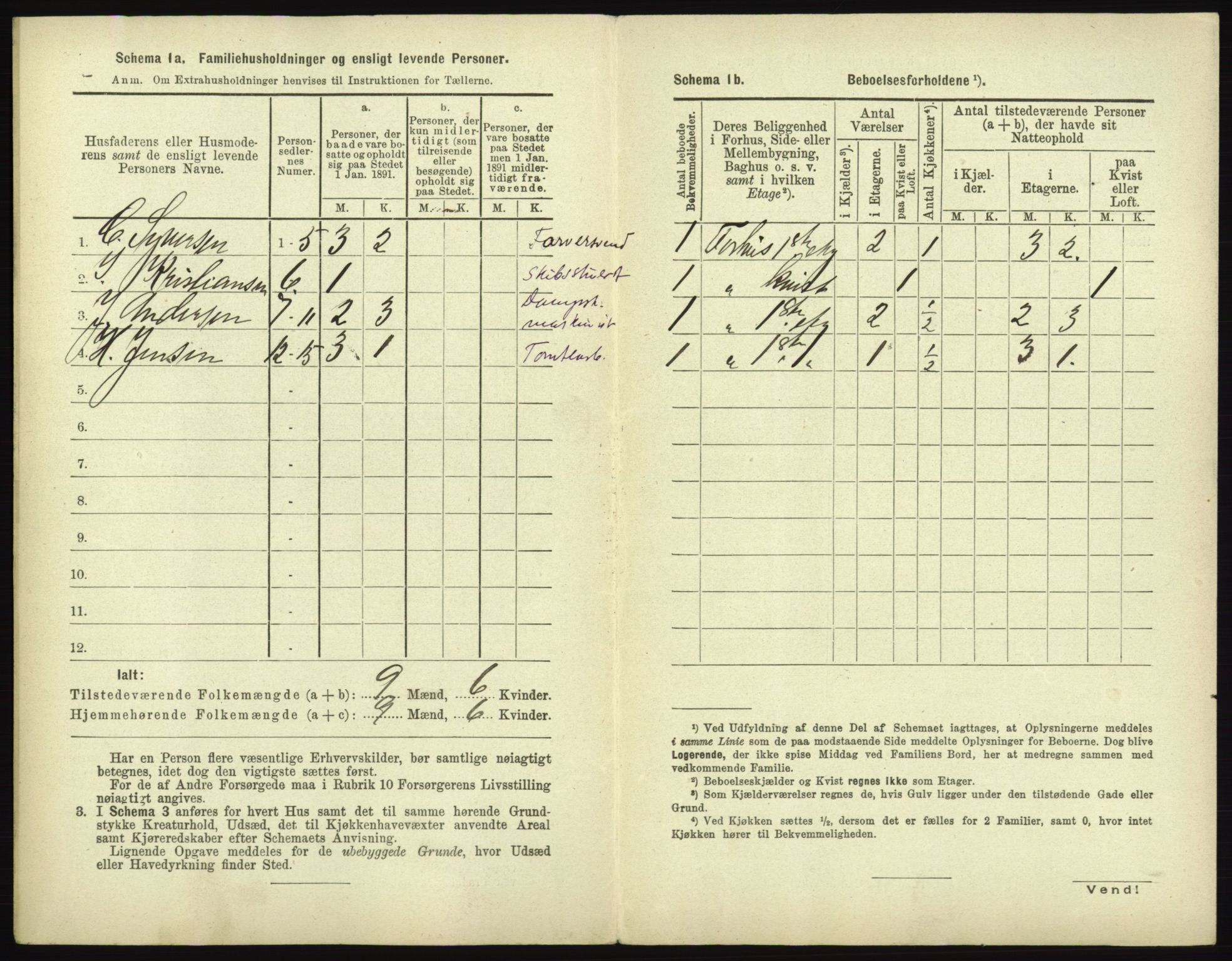 RA, 1891 census for 0101 Fredrikshald, 1891, p. 193