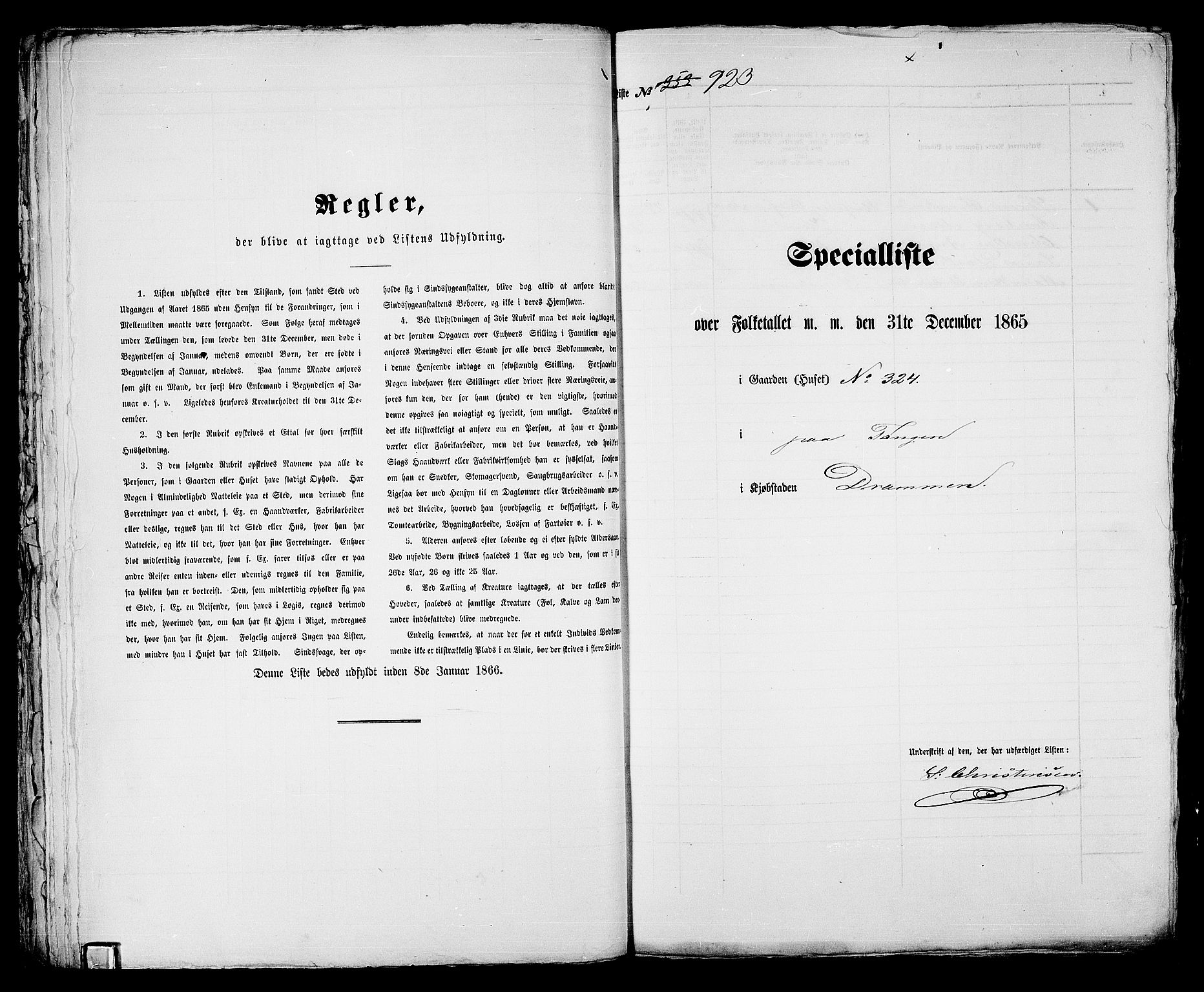 RA, 1865 census for Strømsø in Drammen, 1865, p. 668