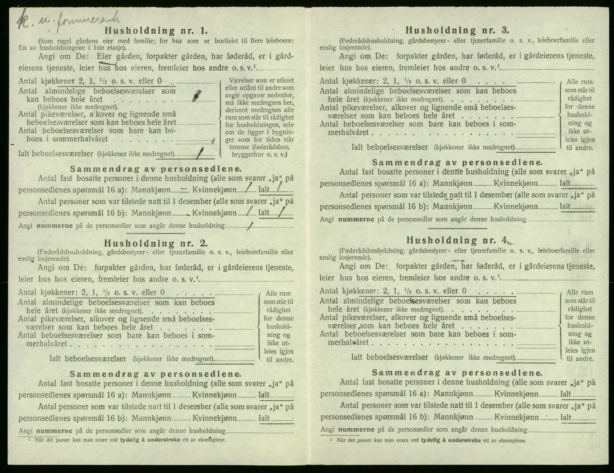 SAB, 1920 census for Stord, 1920, p. 368