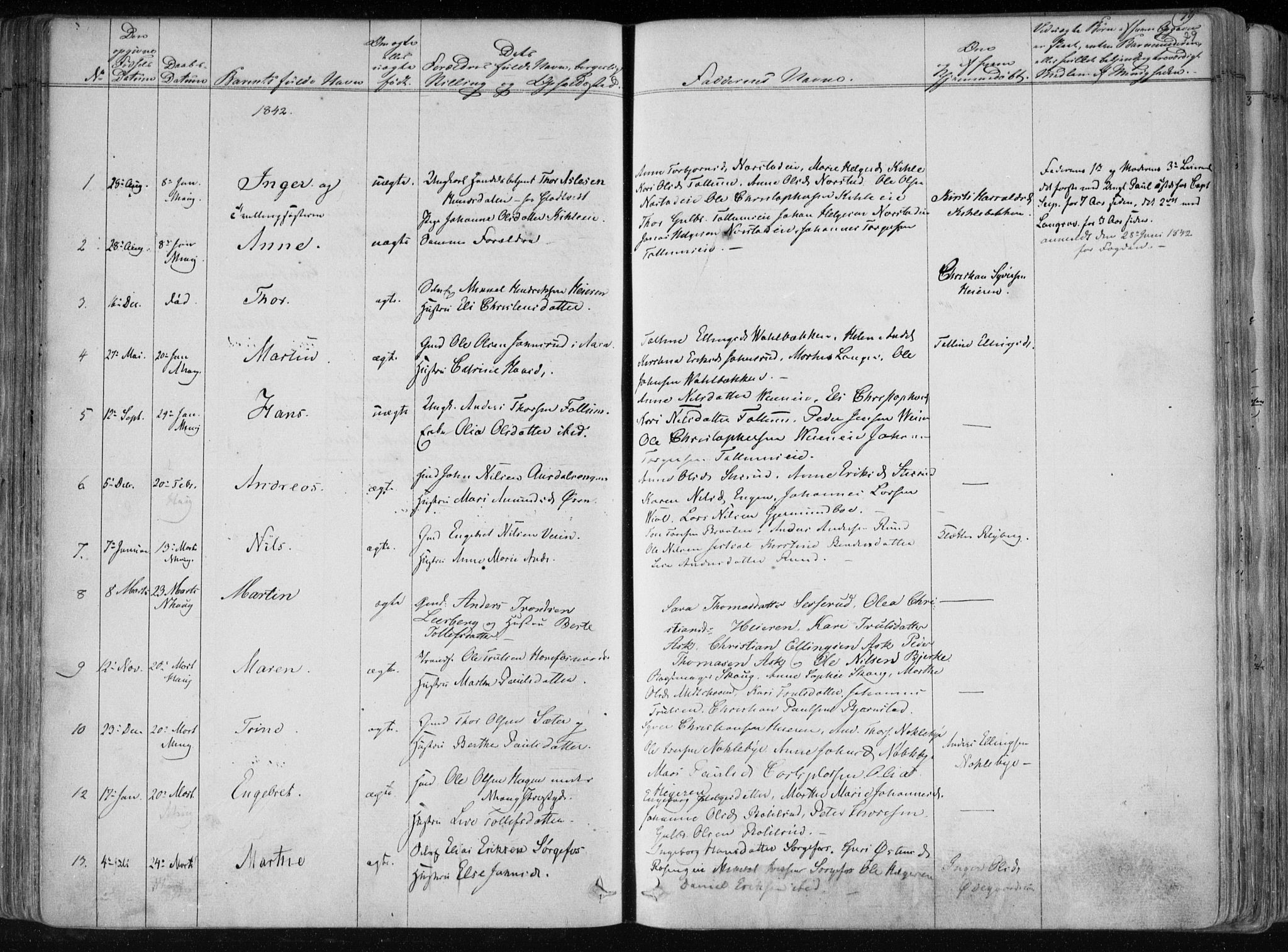 Norderhov kirkebøker, SAKO/A-237/F/Fa/L0010: Parish register (official) no. 10, 1837-1847, p. 79
