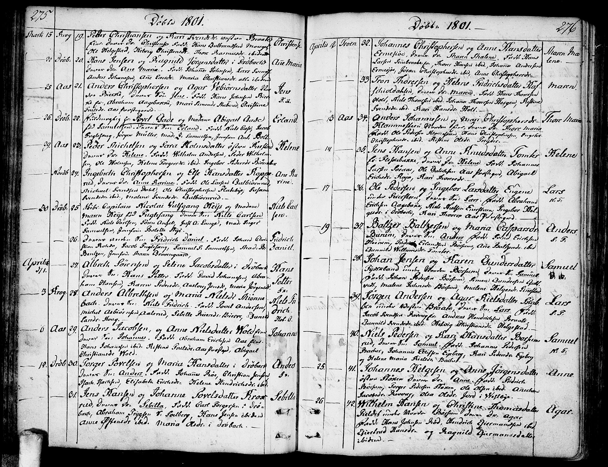 Ås prestekontor Kirkebøker, AV/SAO-A-10894/F/Fa/L0002: Parish register (official) no. I 2, 1778-1813, p. 275-276