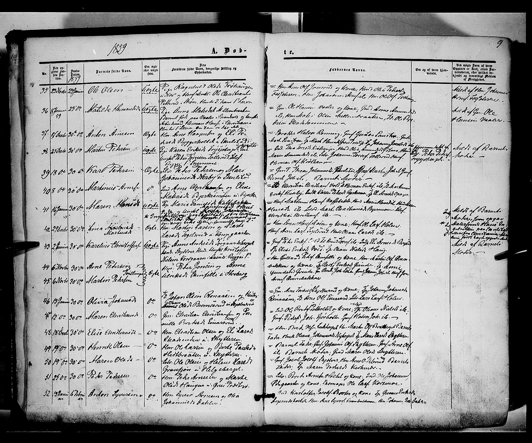 Grue prestekontor, AV/SAH-PREST-036/H/Ha/Haa/L0009: Parish register (official) no. 9, 1859-1863, p. 9