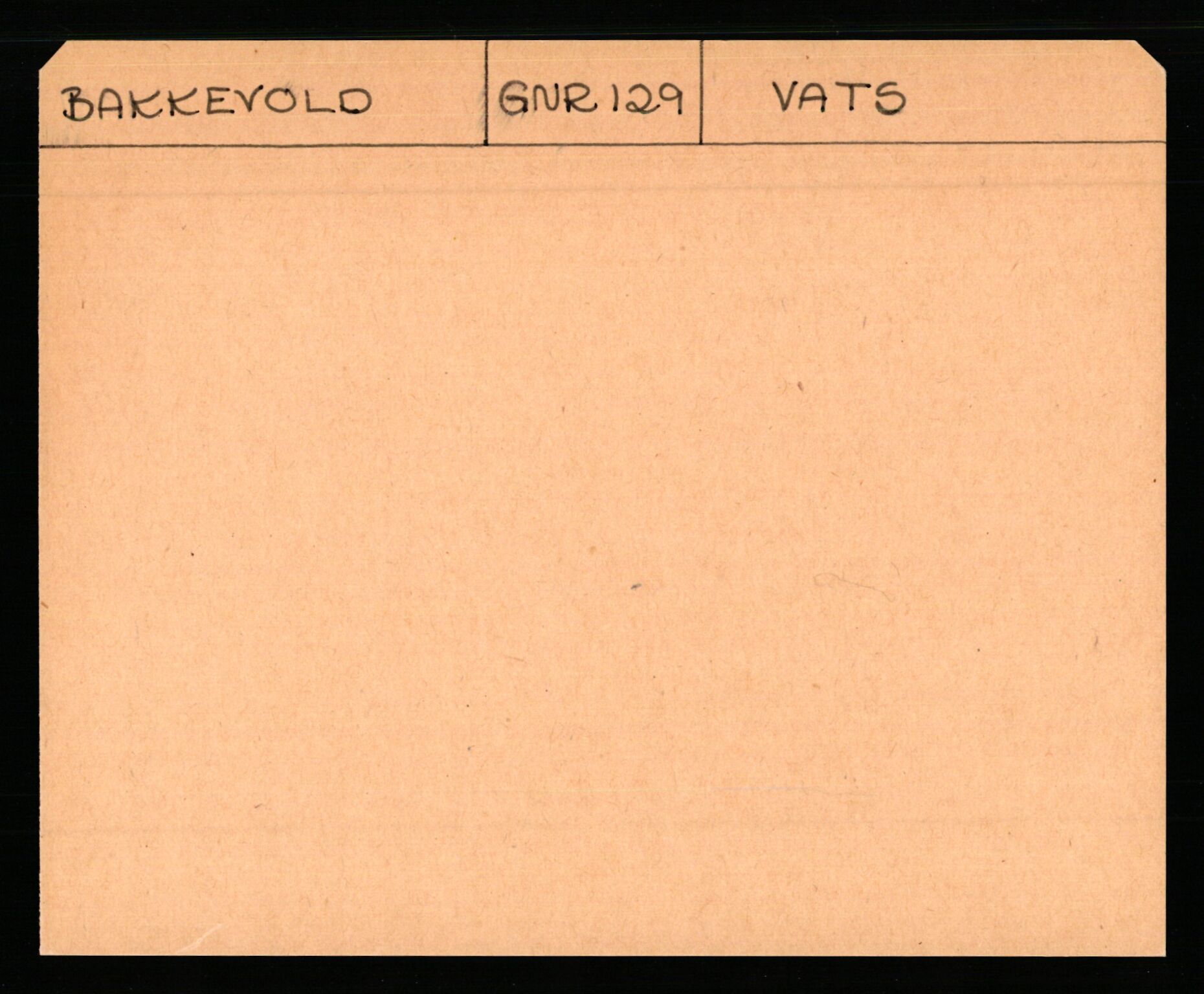 Statsarkivet i Stavanger, AV/SAST-A-101971/03/Y/Yk/L0003: Registerkort sortert etter gårdsnavn: Bakkevold - Bjelland, 1750-1930, p. 1