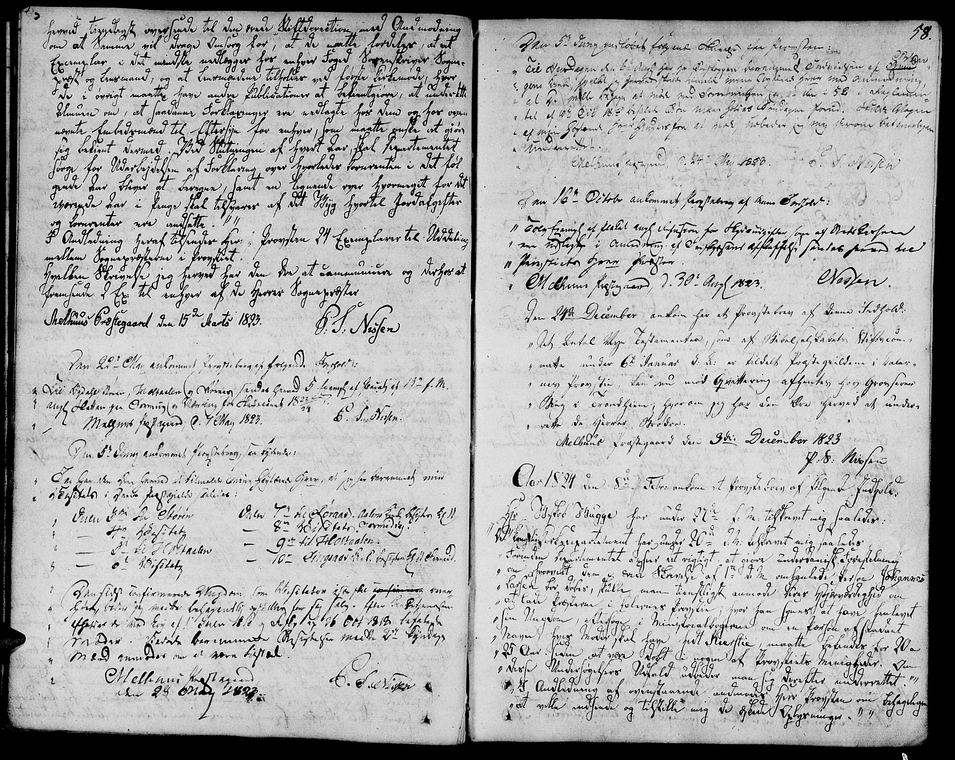 Ministerialprotokoller, klokkerbøker og fødselsregistre - Sør-Trøndelag, SAT/A-1456/685/L0953: Parish register (official) no. 685A02, 1805-1816, p. 58