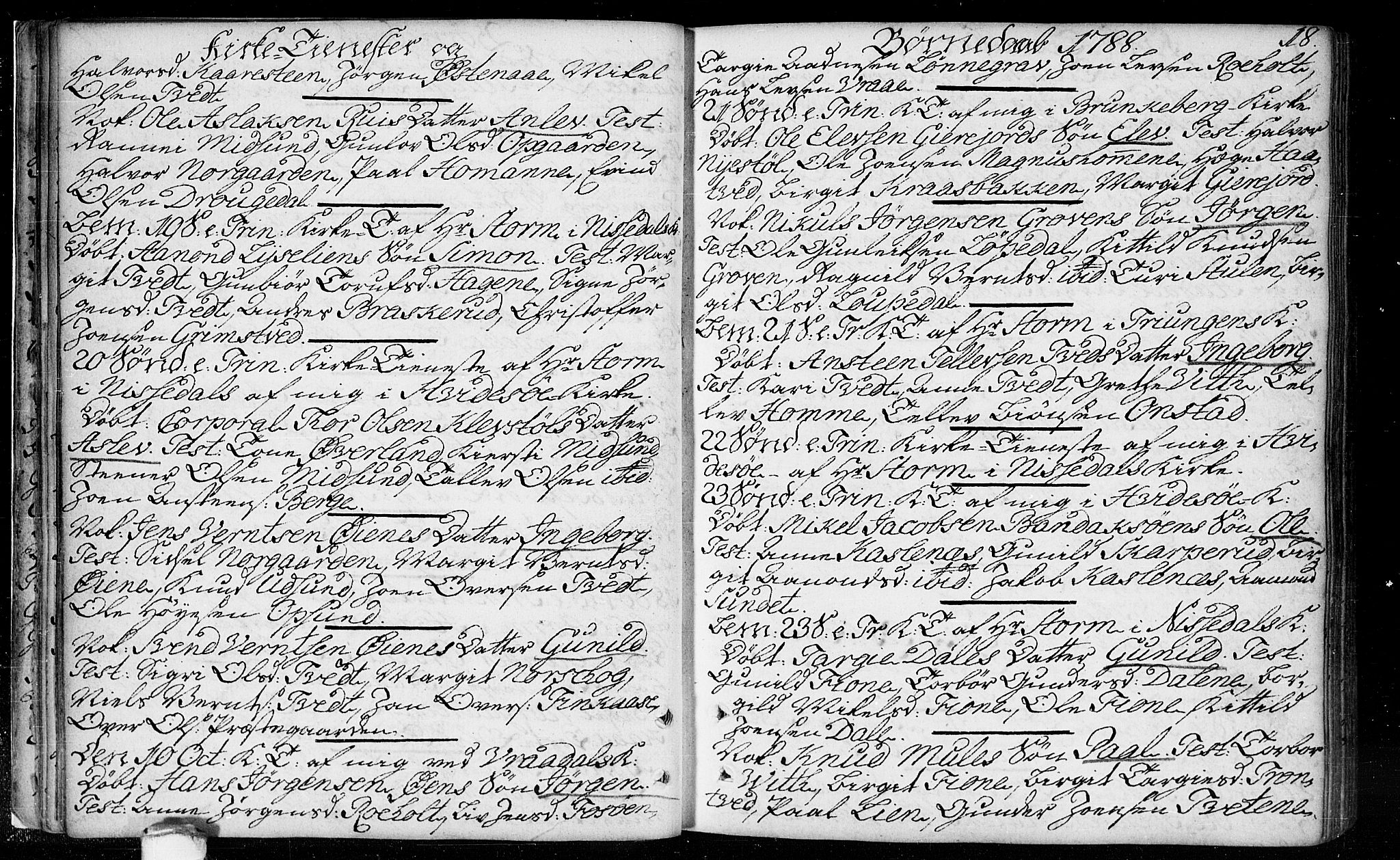 Kviteseid kirkebøker, SAKO/A-276/F/Fa/L0003: Parish register (official) no. I 3, 1787-1799, p. 18