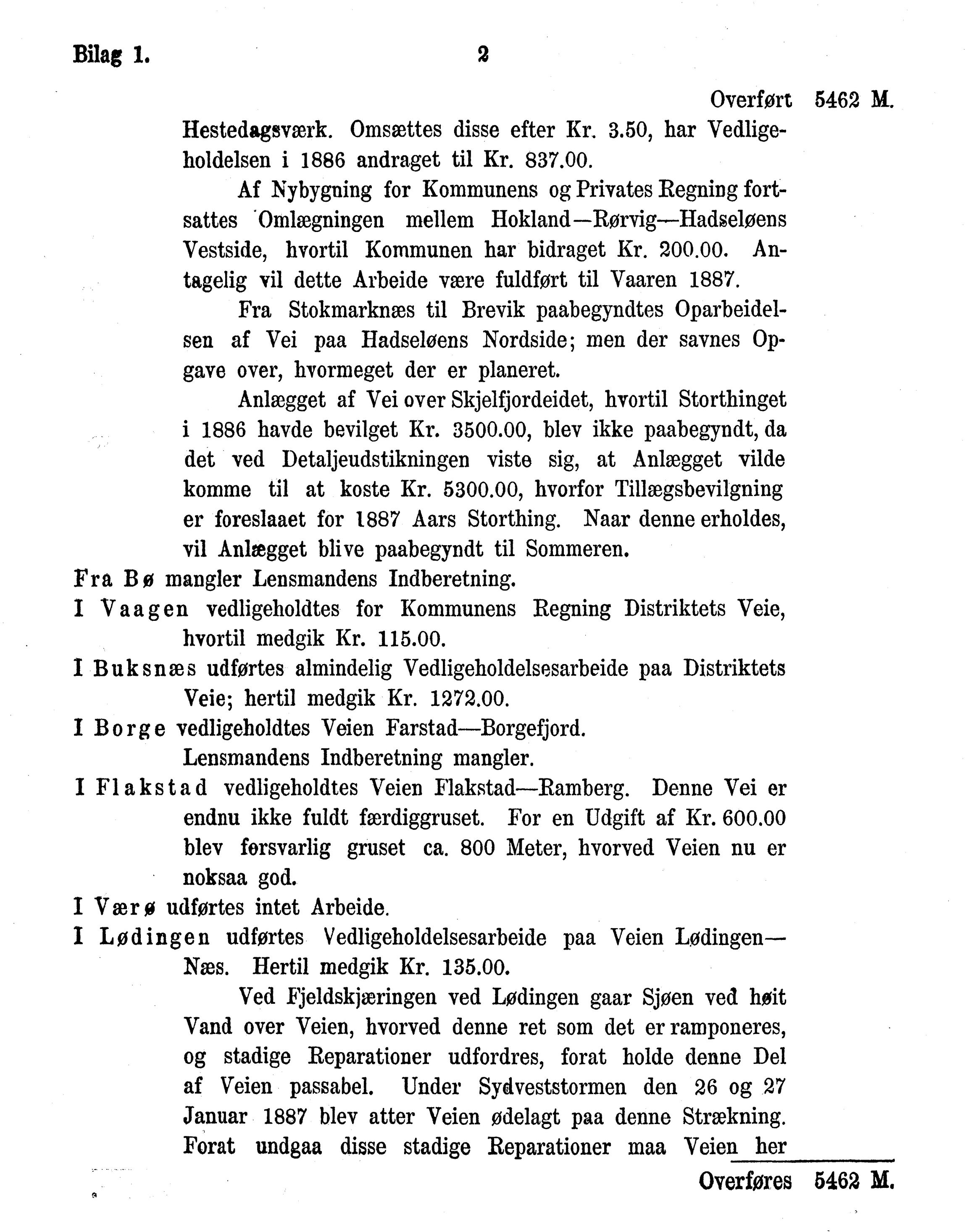 Nordland Fylkeskommune. Fylkestinget, AIN/NFK-17/176/A/Ac/L0015: Fylkestingsforhandlinger 1886-1890, 1886-1890