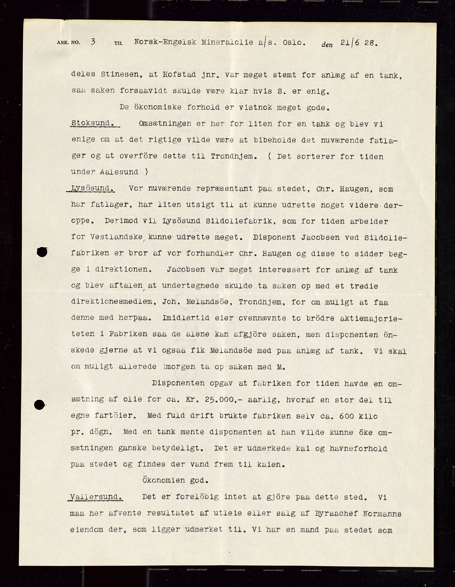 Pa 1521 - A/S Norske Shell, AV/SAST-A-101915/E/Ea/Eaa/L0023: Sjefskorrespondanse, 1928, p. 509