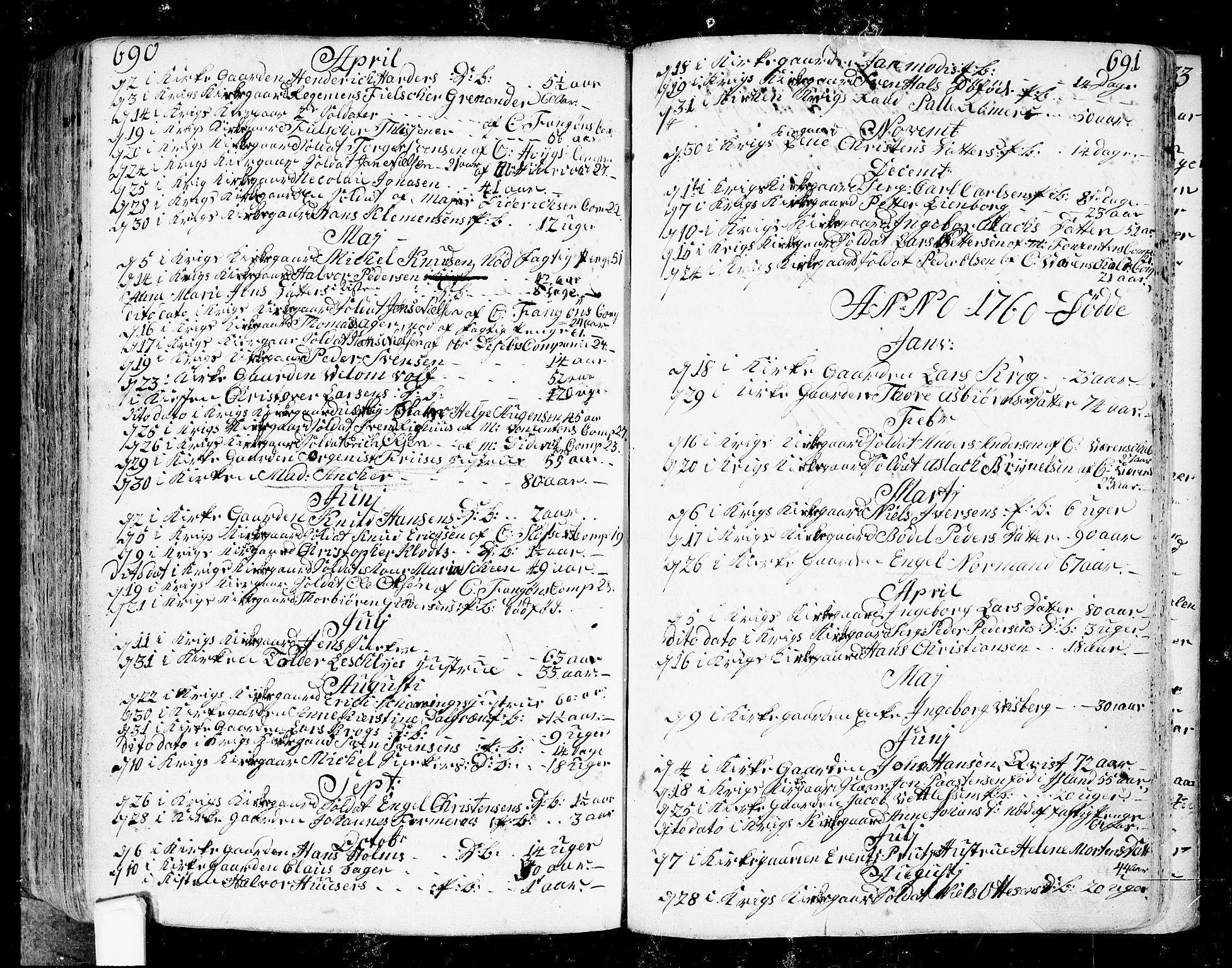 Fredrikstad prestekontor Kirkebøker, SAO/A-11082/F/Fa/L0002: Parish register (official) no. 2, 1750-1804, p. 690-691