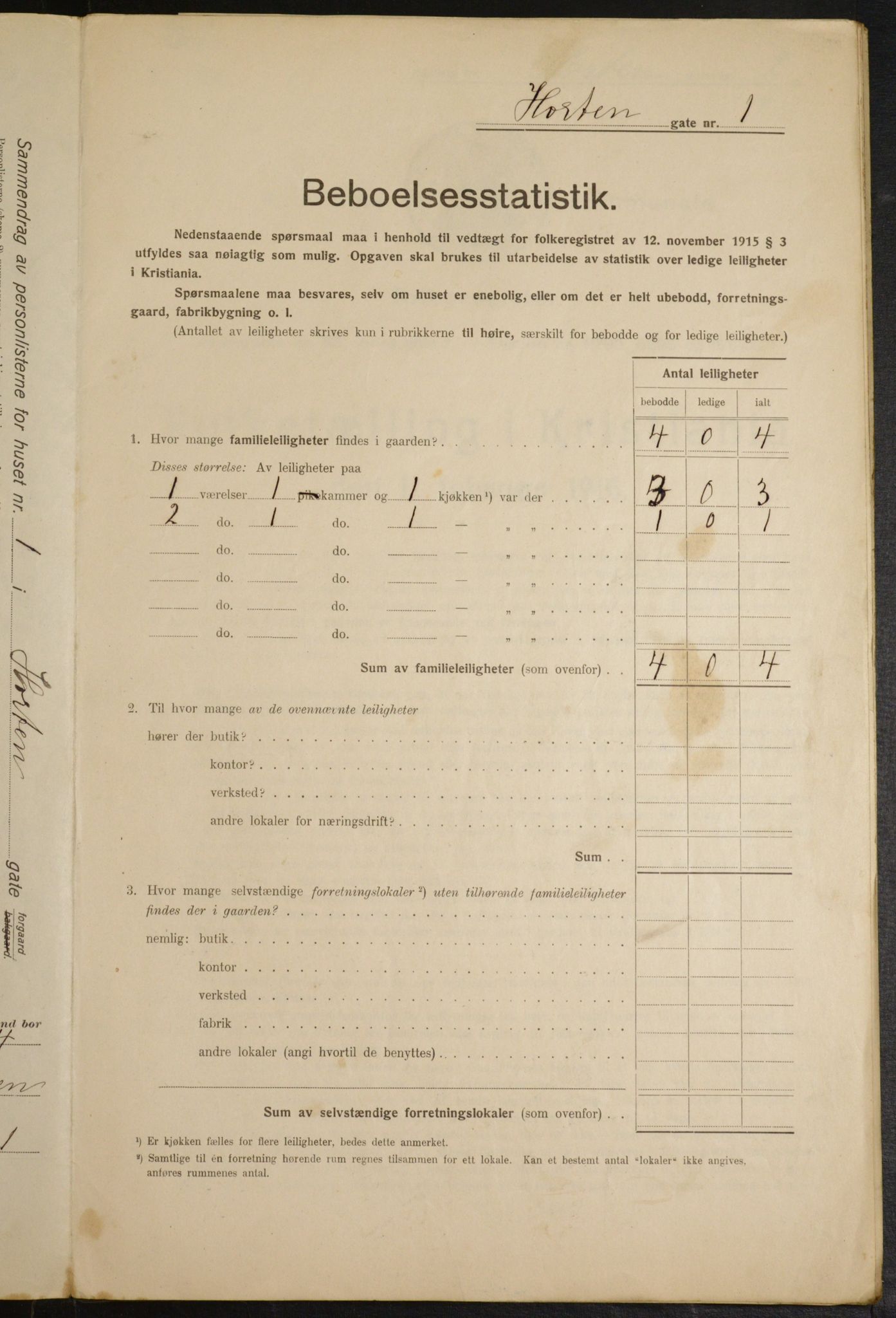 OBA, Municipal Census 1916 for Kristiania, 1916, p. 42041