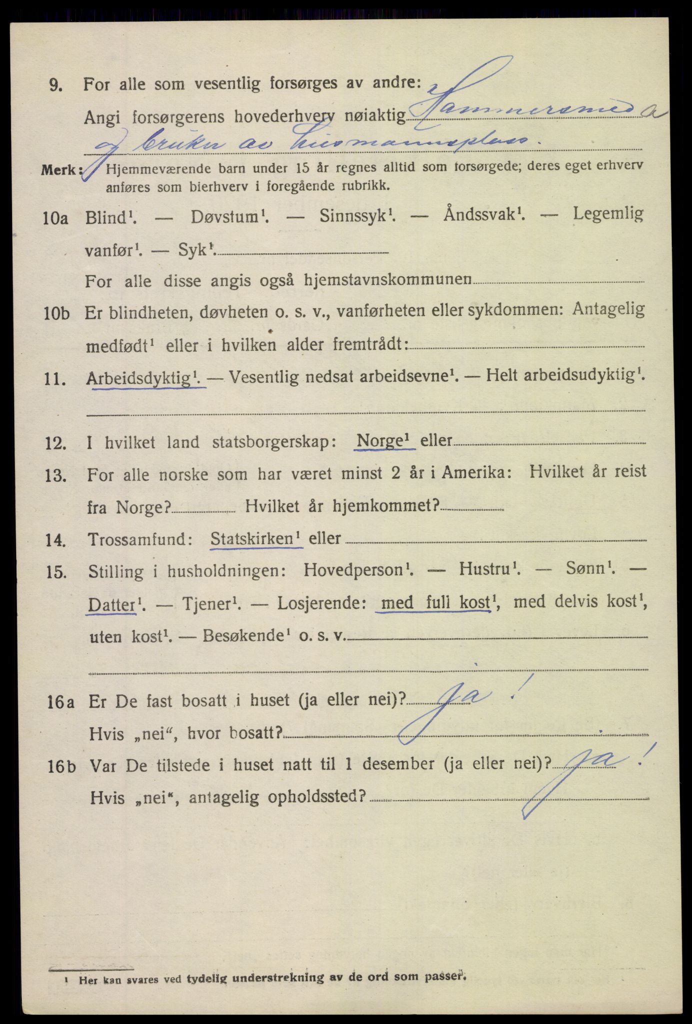 SAK, 1920 census for Holt, 1920, p. 4921