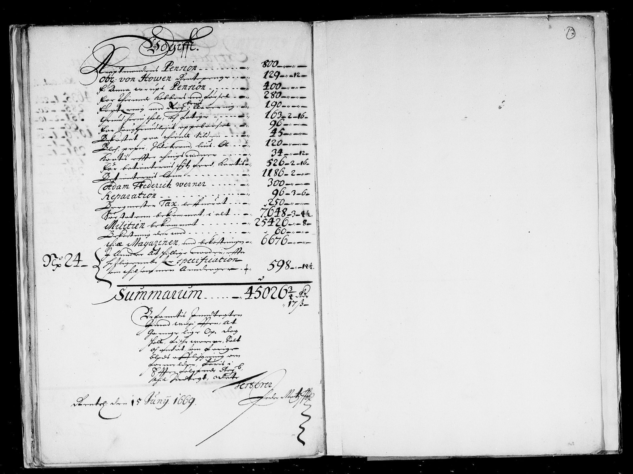 Rentekammeret inntil 1814, Reviderte regnskaper, Stiftamtstueregnskaper, Trondheim stiftamt og Nordland amt, AV/RA-EA-6044/R/Rd/L0012: Trondheim stiftamt, 1665