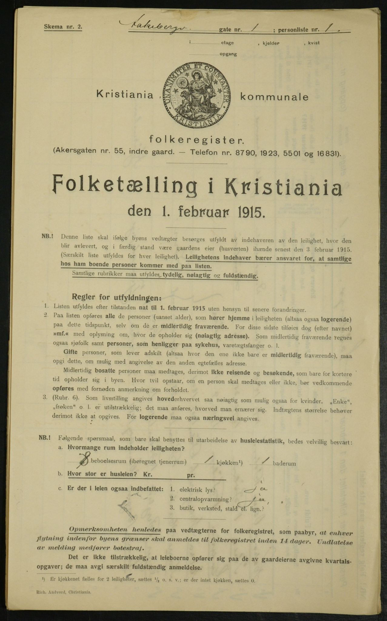 OBA, Municipal Census 1915 for Kristiania, 1915, p. 130855