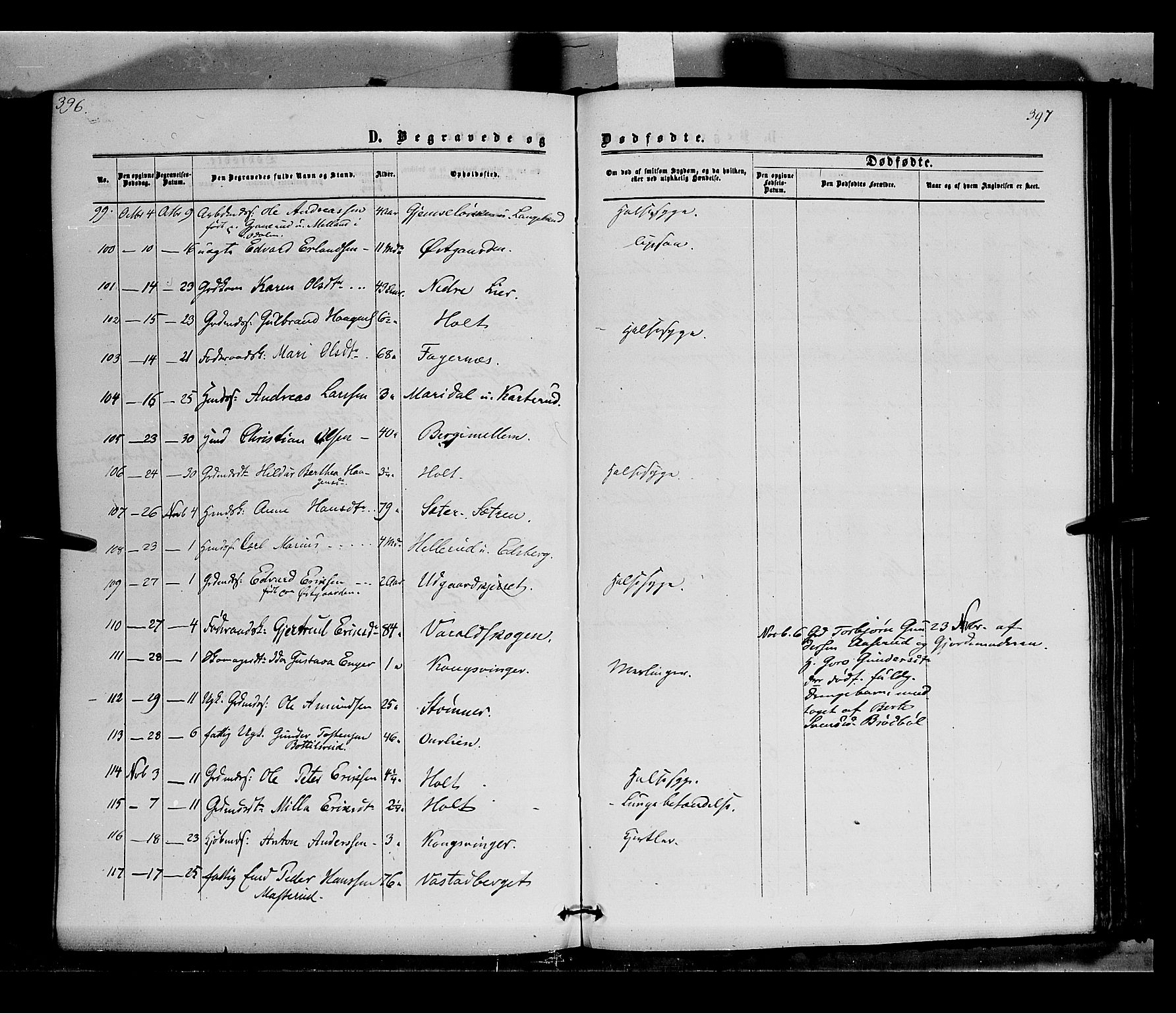 Vinger prestekontor, AV/SAH-PREST-024/H/Ha/Haa/L0011: Parish register (official) no. 11, 1862-1870, p. 397