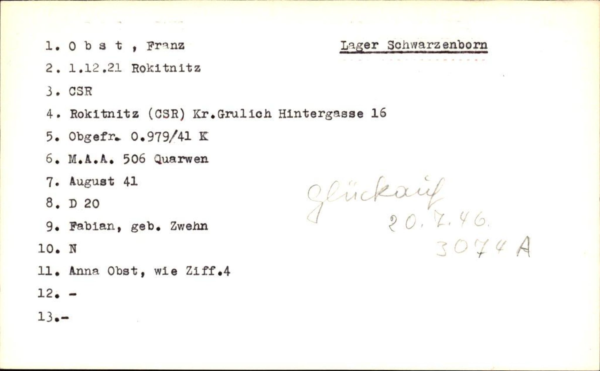Hjemsendte tyskere , RA/RAFA-6487/D/Db/L0020: Mülzet-Paülisch, 1945-1947, p. 771