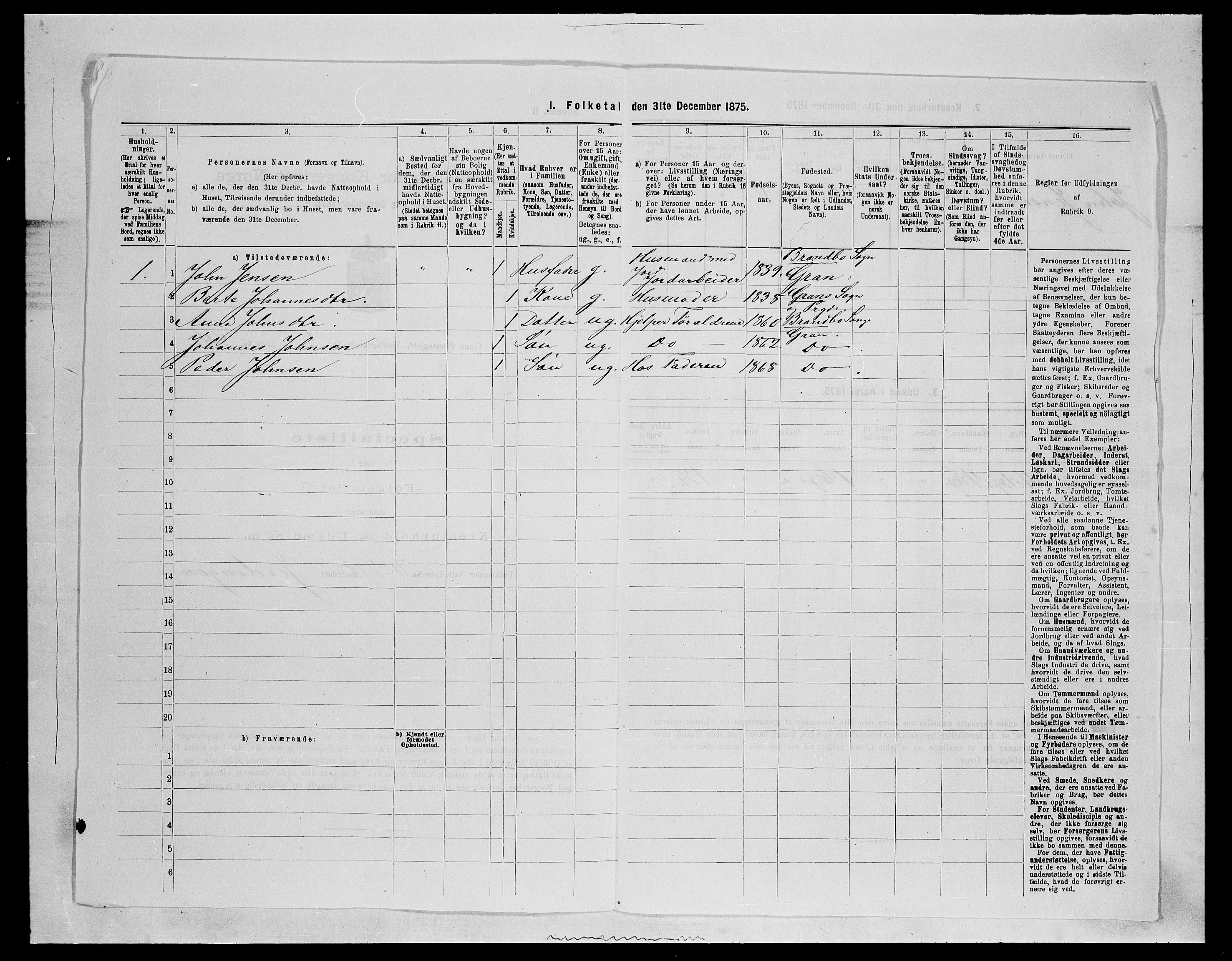 SAH, 1875 census for 0534P Gran, 1875, p. 637