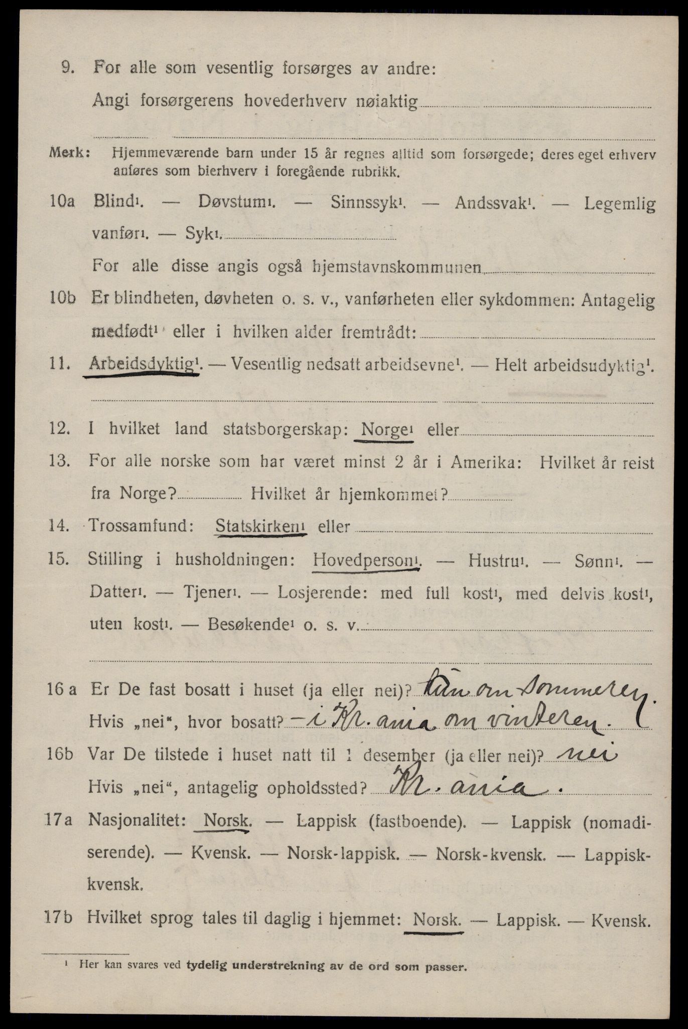SAKO, 1920 census for Kviteseid, 1920, p. 3722