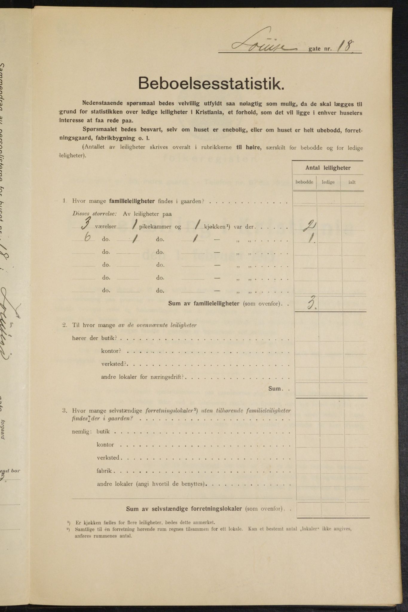 OBA, Municipal Census 1915 for Kristiania, 1915, p. 57781