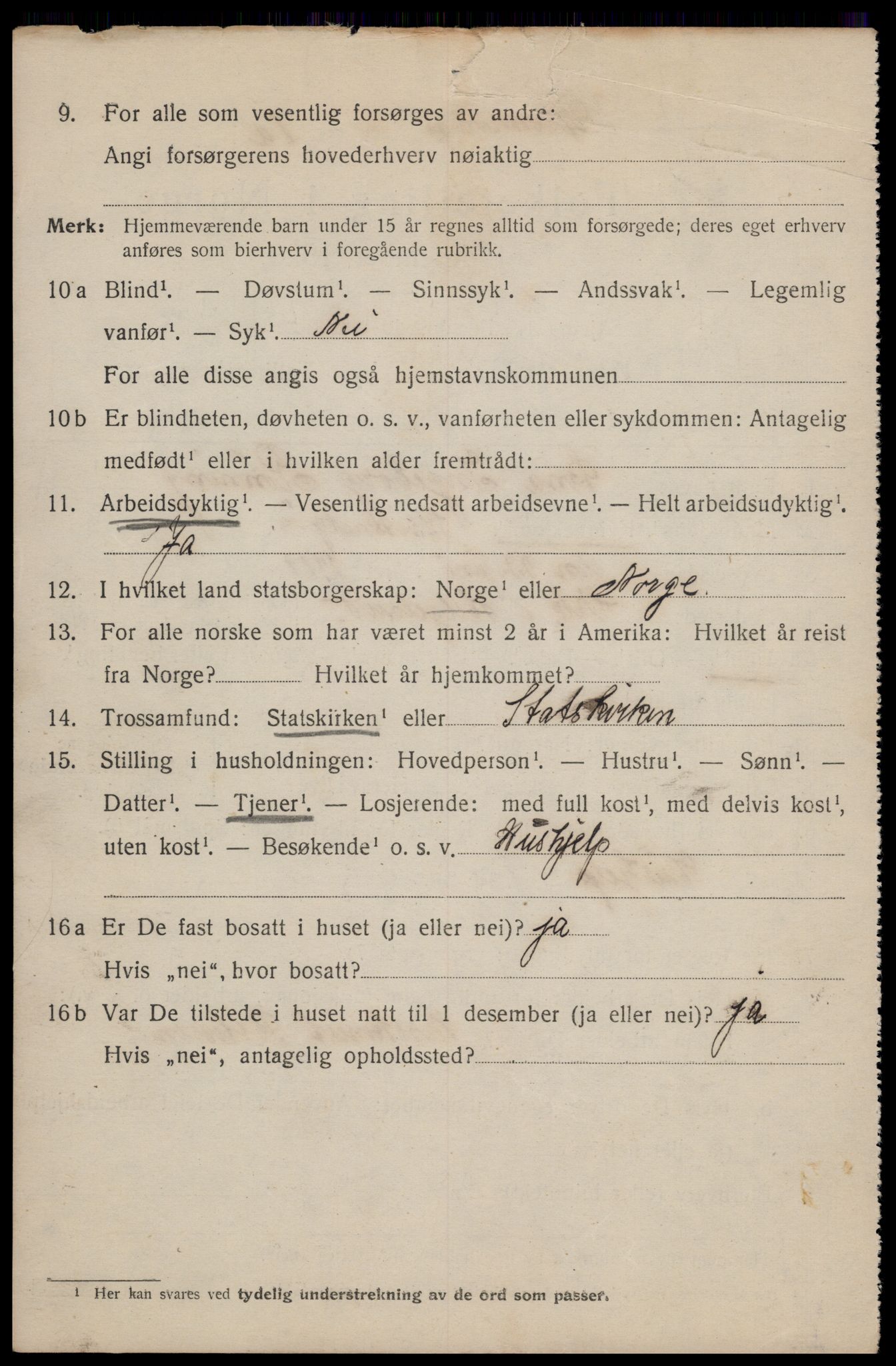 SAT, 1920 census for Trondheim, 1920, p. 58249