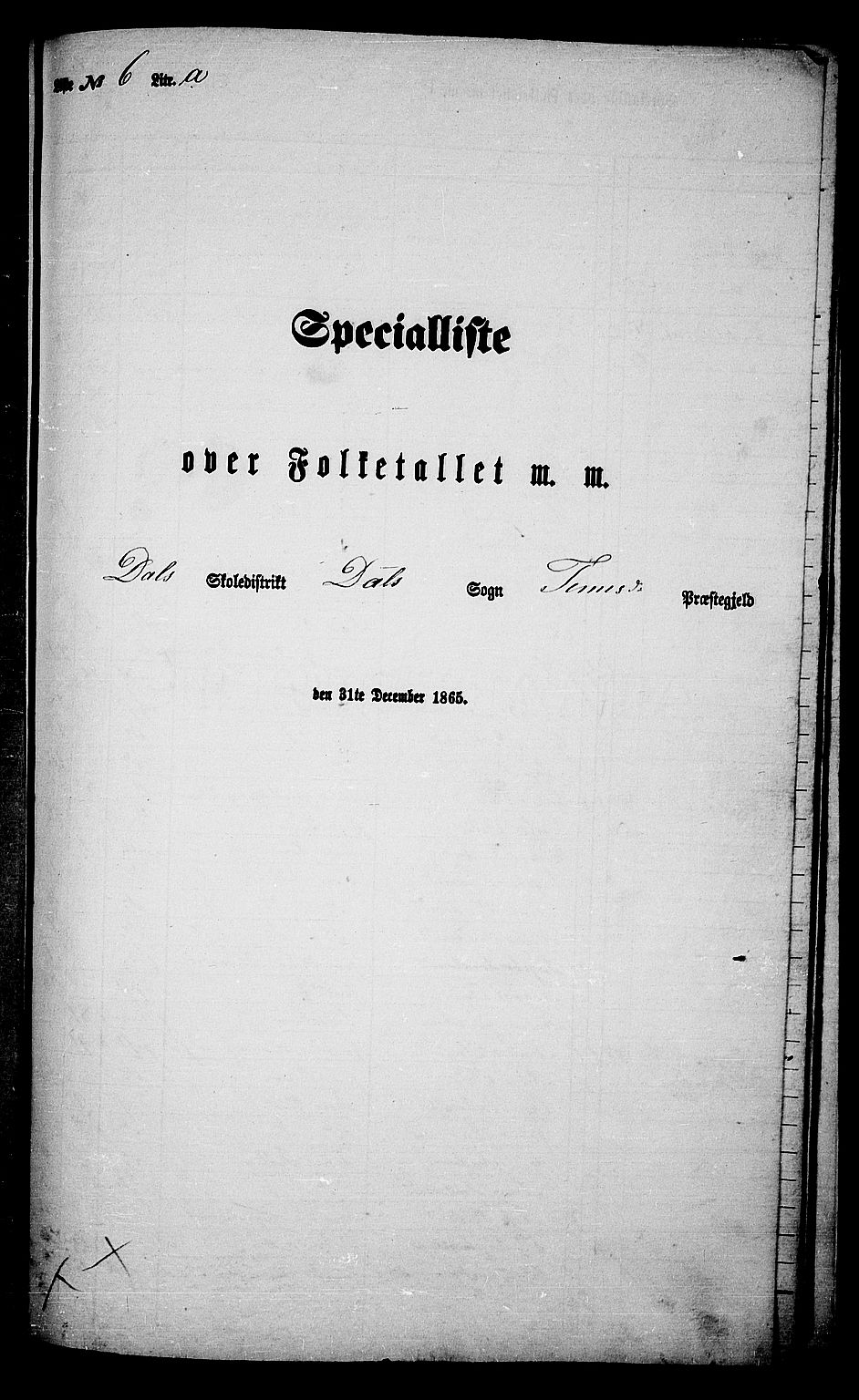 RA, 1865 census for Tinn, 1865, p. 101