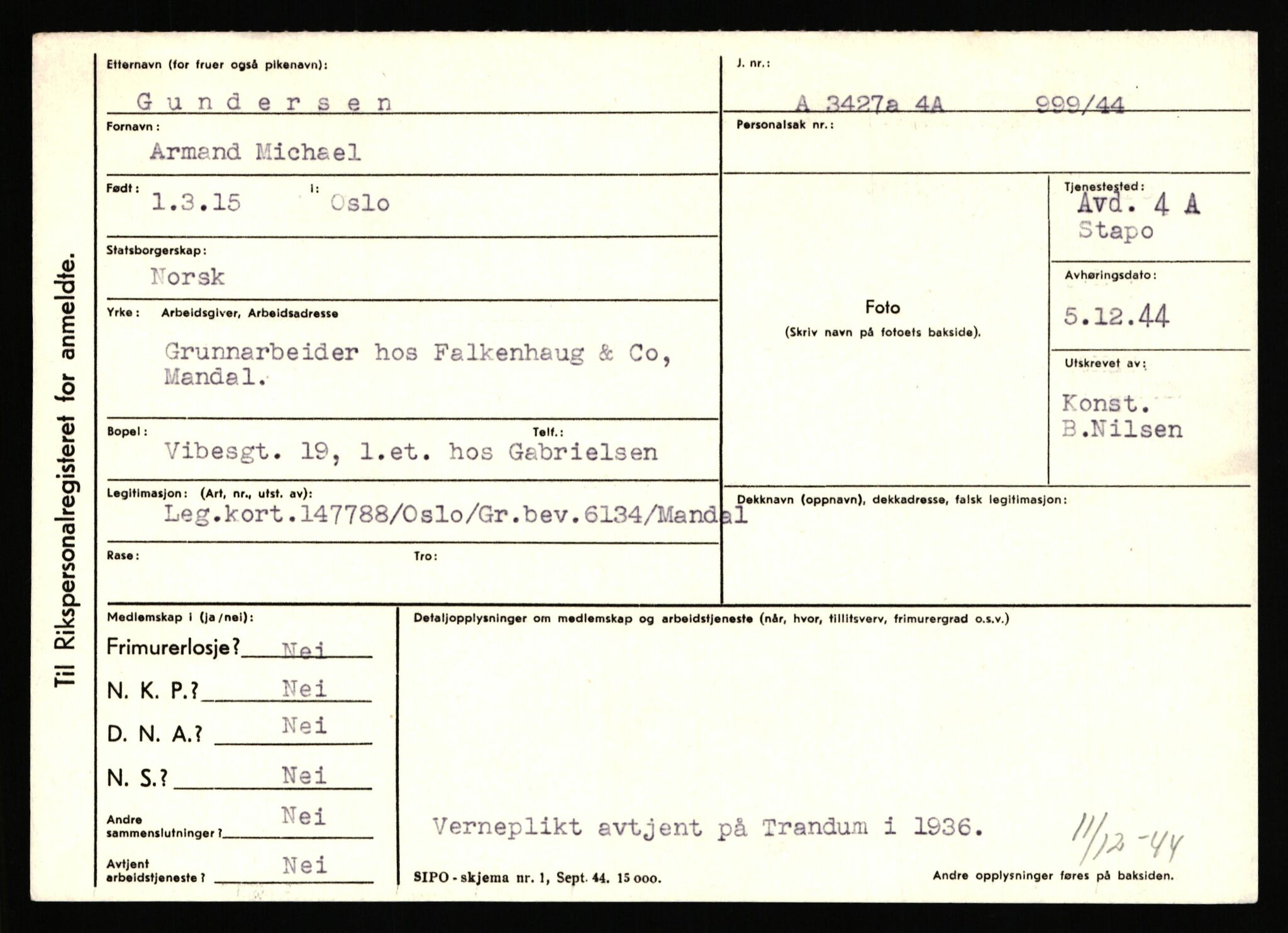 Statspolitiet - Hovedkontoret / Osloavdelingen, AV/RA-S-1329/C/Ca/L0005: Furali - Hamula, 1943-1945, p. 2891