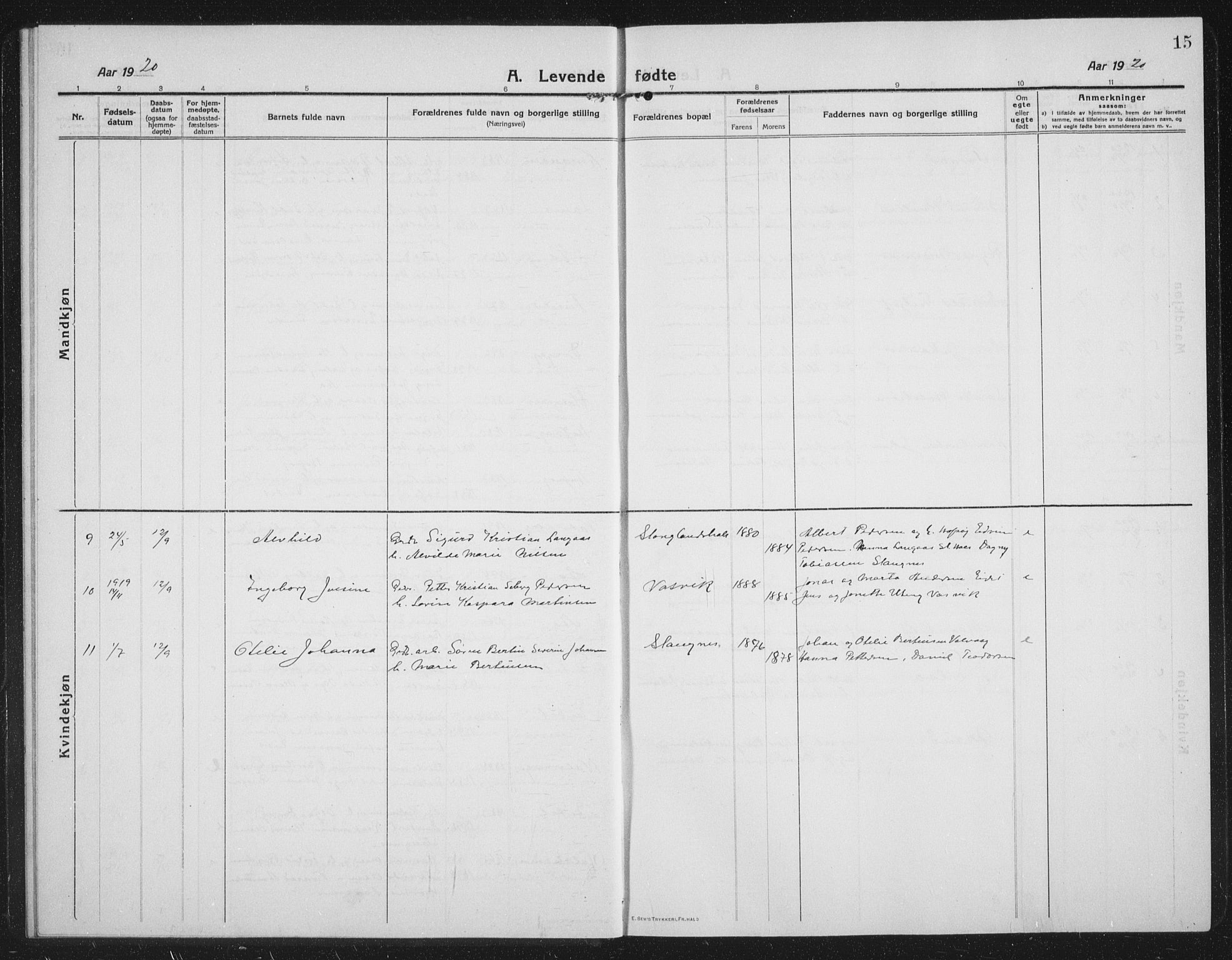 Tranøy sokneprestkontor, AV/SATØ-S-1313/I/Ia/Iab/L0019klokker: Parish register (copy) no. 19, 1914-1940, p. 15