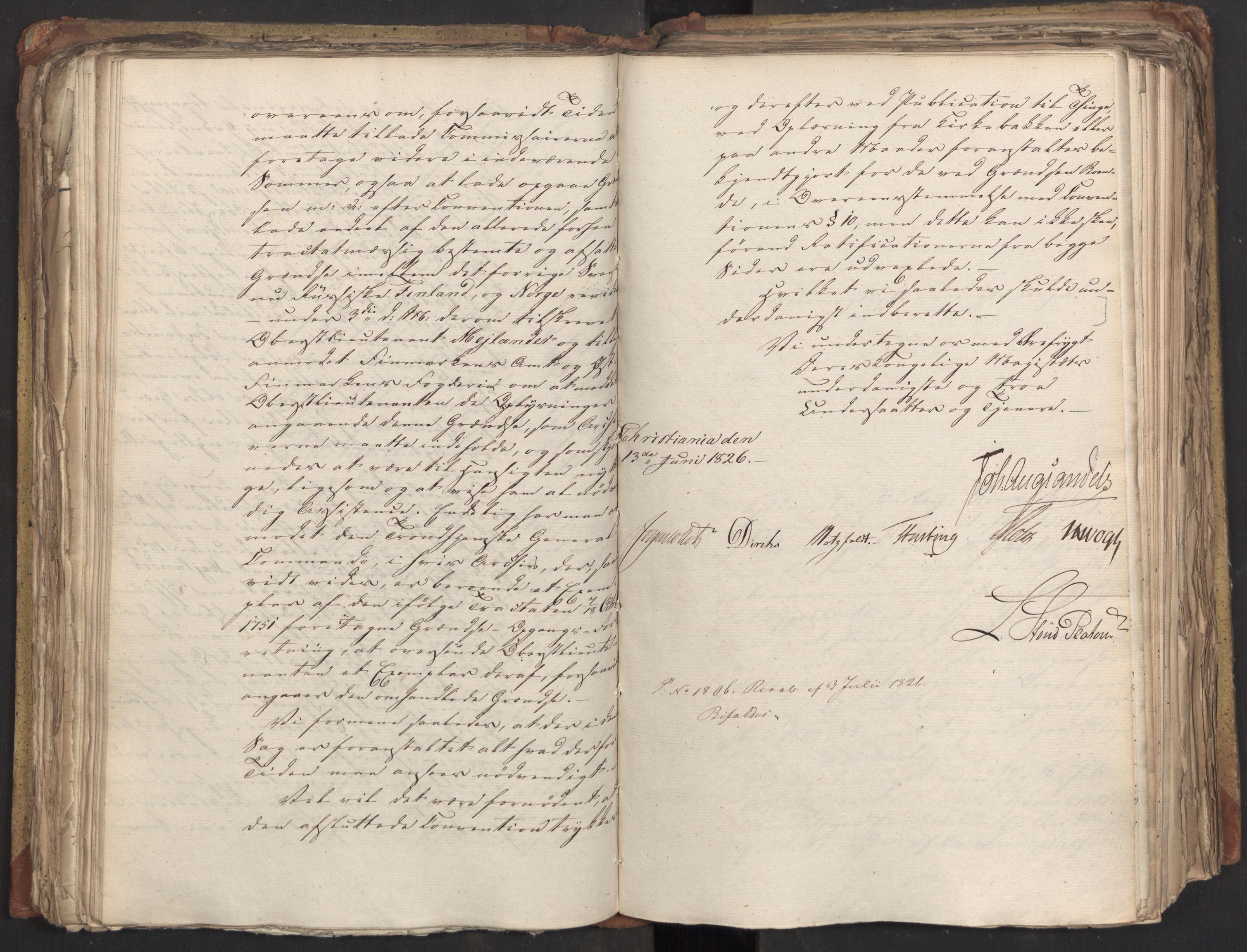 Statsrådsavdelingen i Stockholm, RA/S-1003/D/Da/L0047: Regjeringsinnstillinger nr. 3501-3659, 1826, p. 180