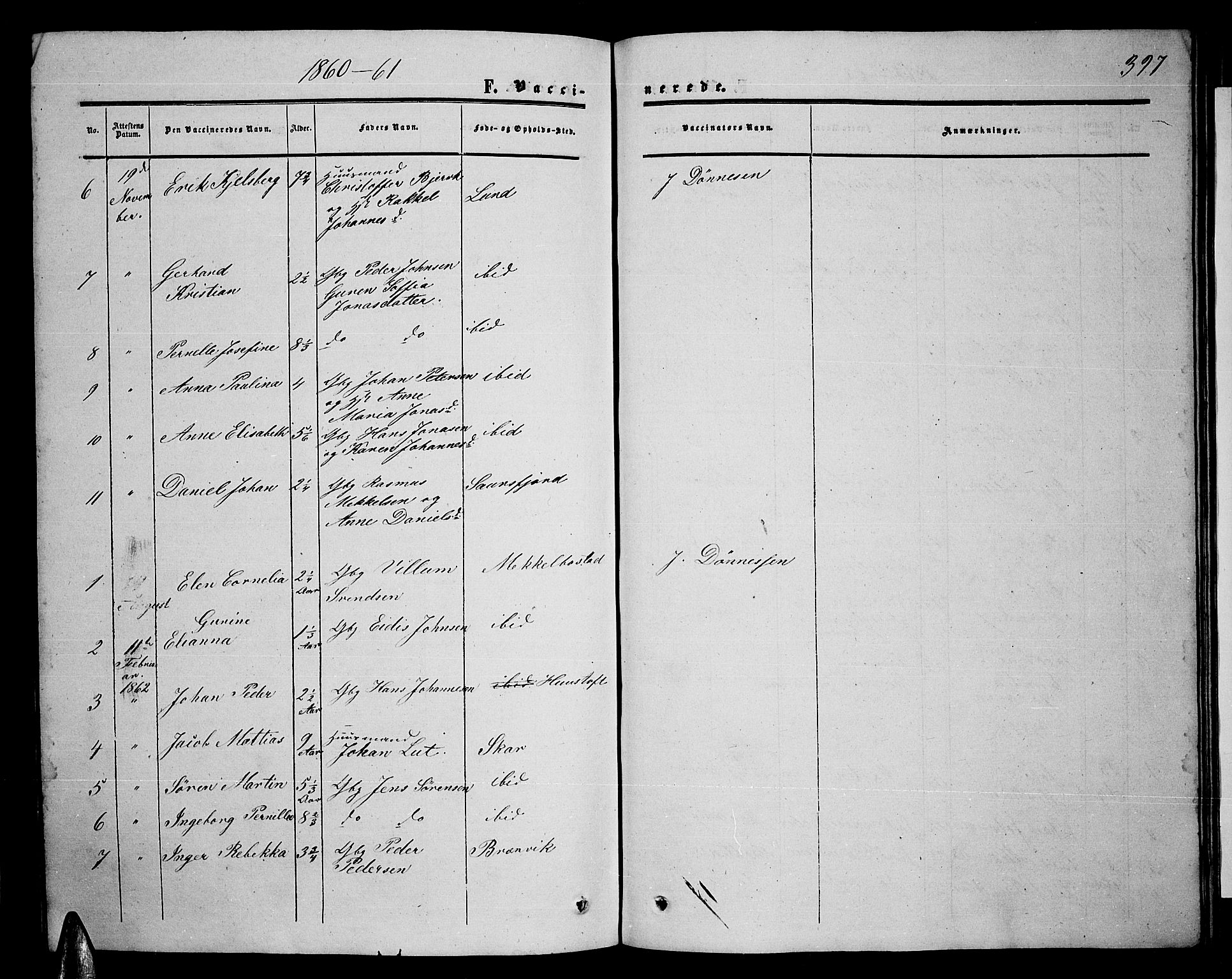 Ministerialprotokoller, klokkerbøker og fødselsregistre - Nordland, AV/SAT-A-1459/857/L0827: Parish register (copy) no. 857C02, 1852-1879, p. 397