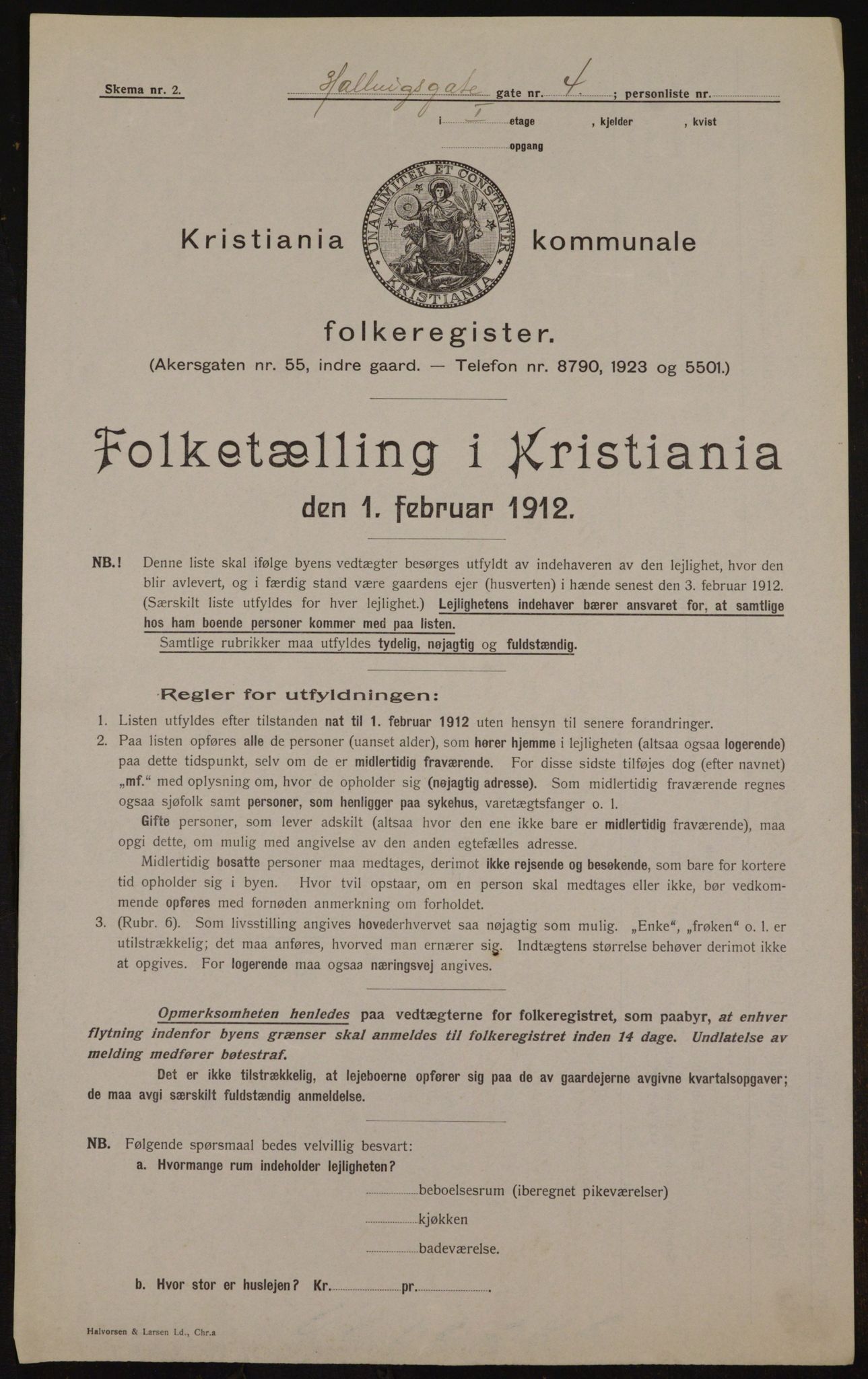 OBA, Municipal Census 1912 for Kristiania, 1912, p. 34165