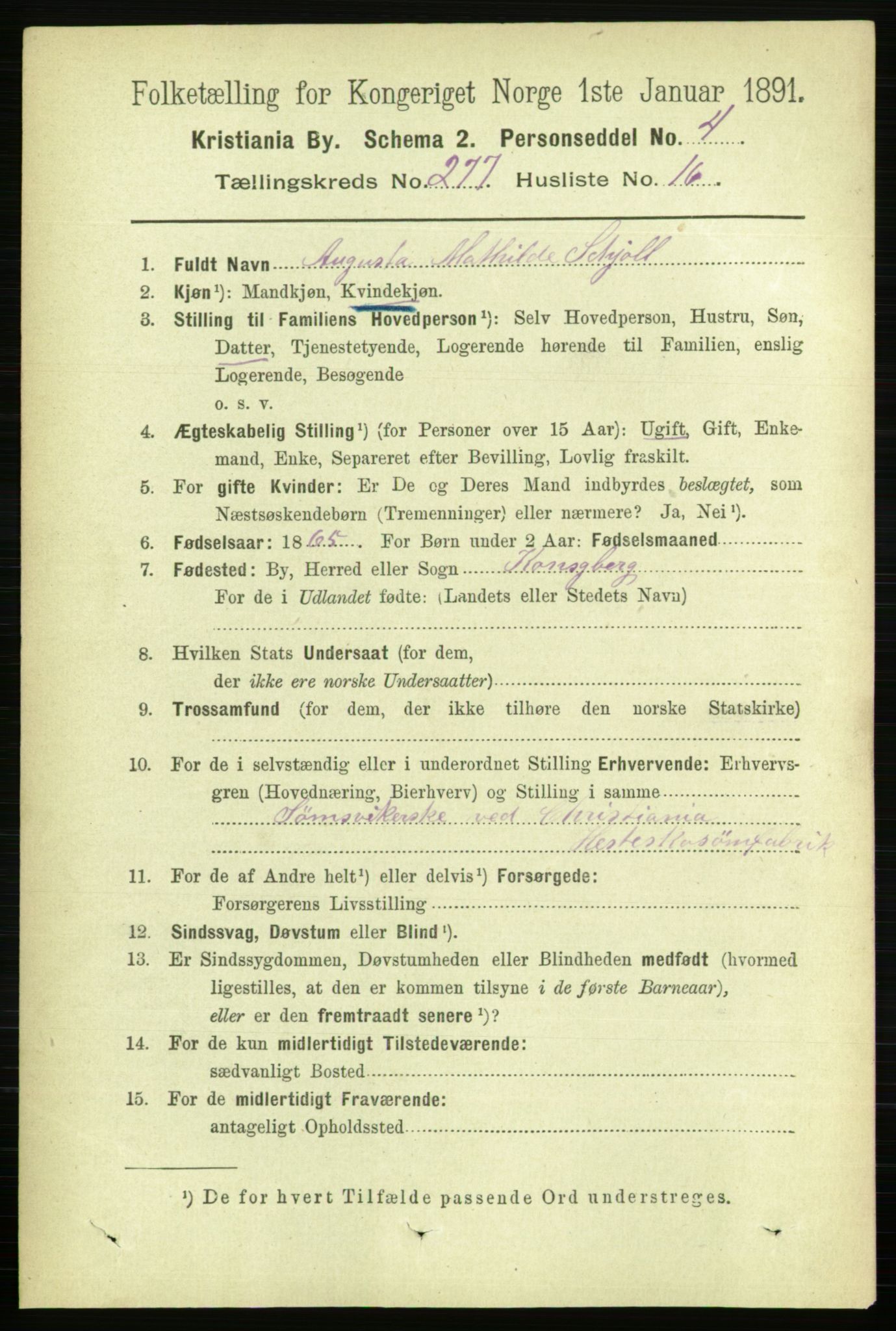 RA, 1891 census for 0301 Kristiania, 1891, p. 168385